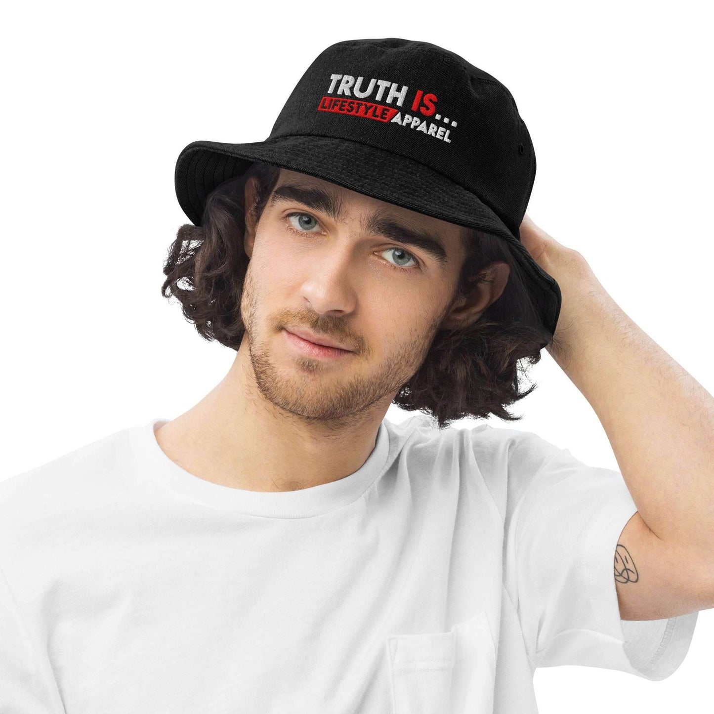 Denim bucket hat - Truth is life Style