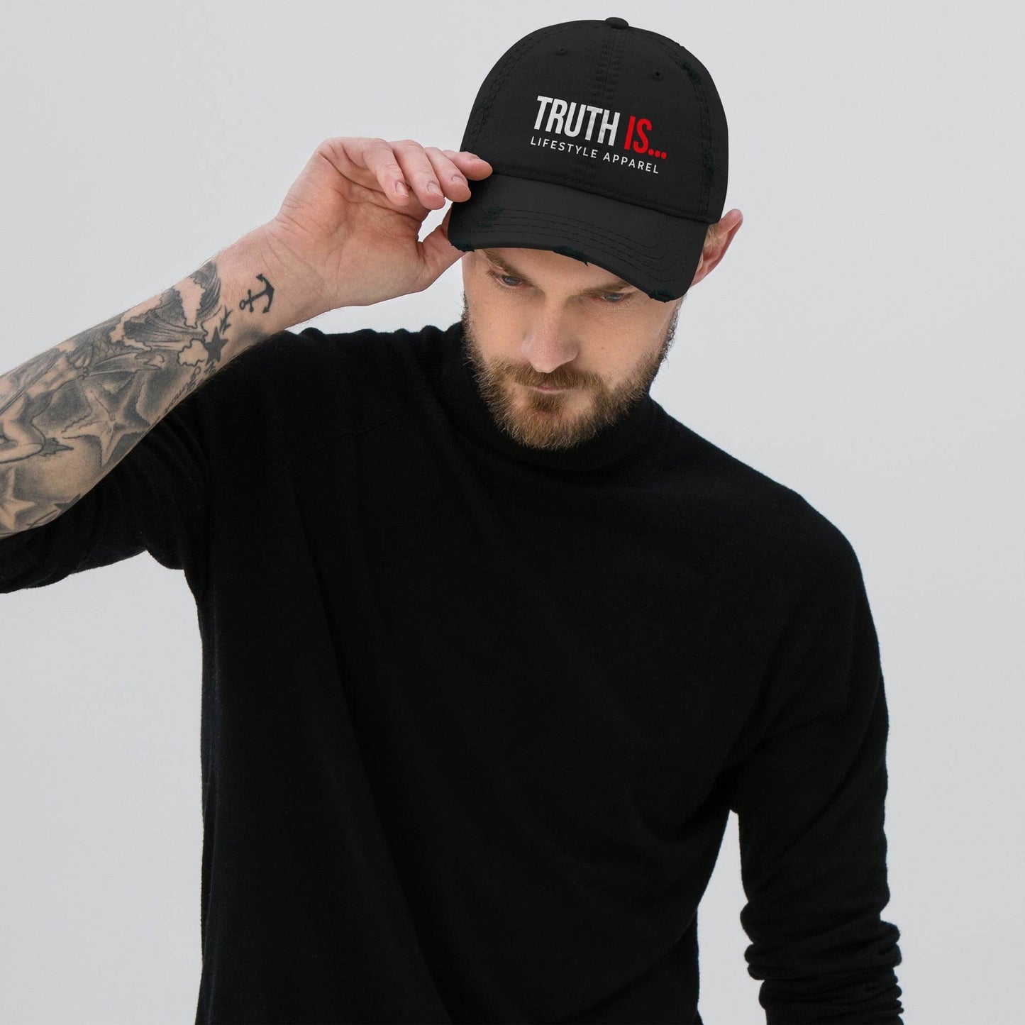Distressed Dad Hat - Truth is life Style