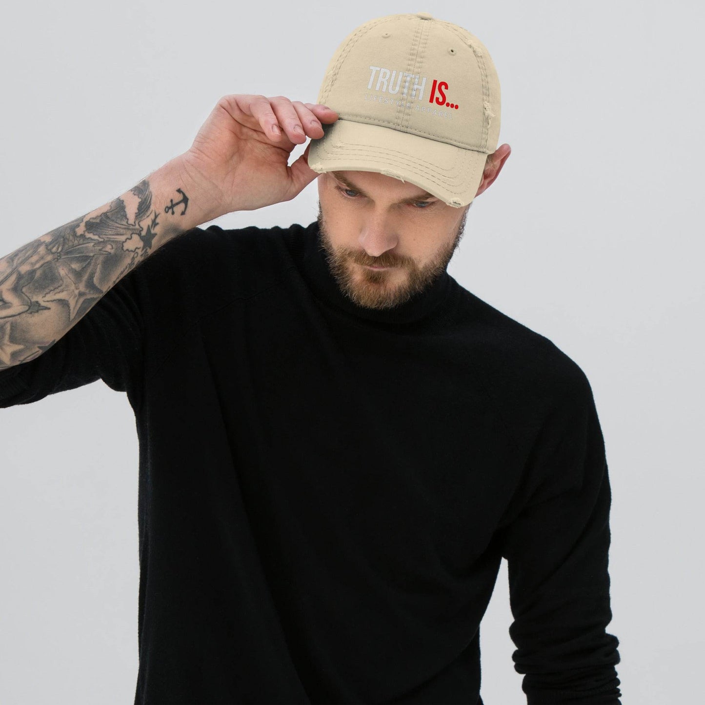 Distressed Dad Hat - Truth is life Style