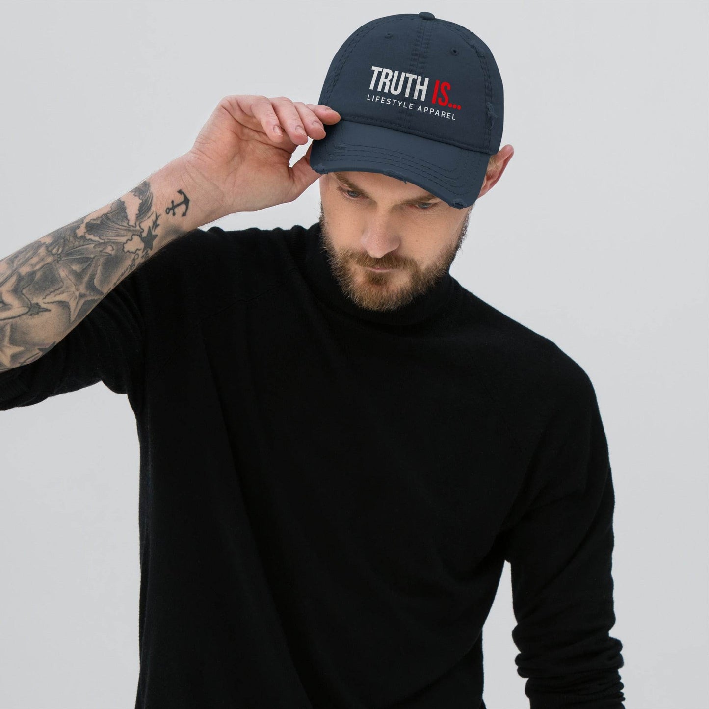 Distressed Dad Hat - Truth is life Style