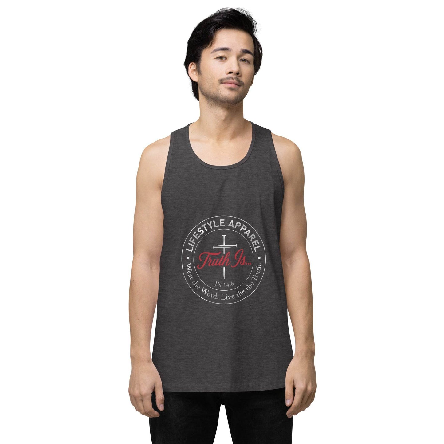 Men’s premium tank top - Truth is life Style
