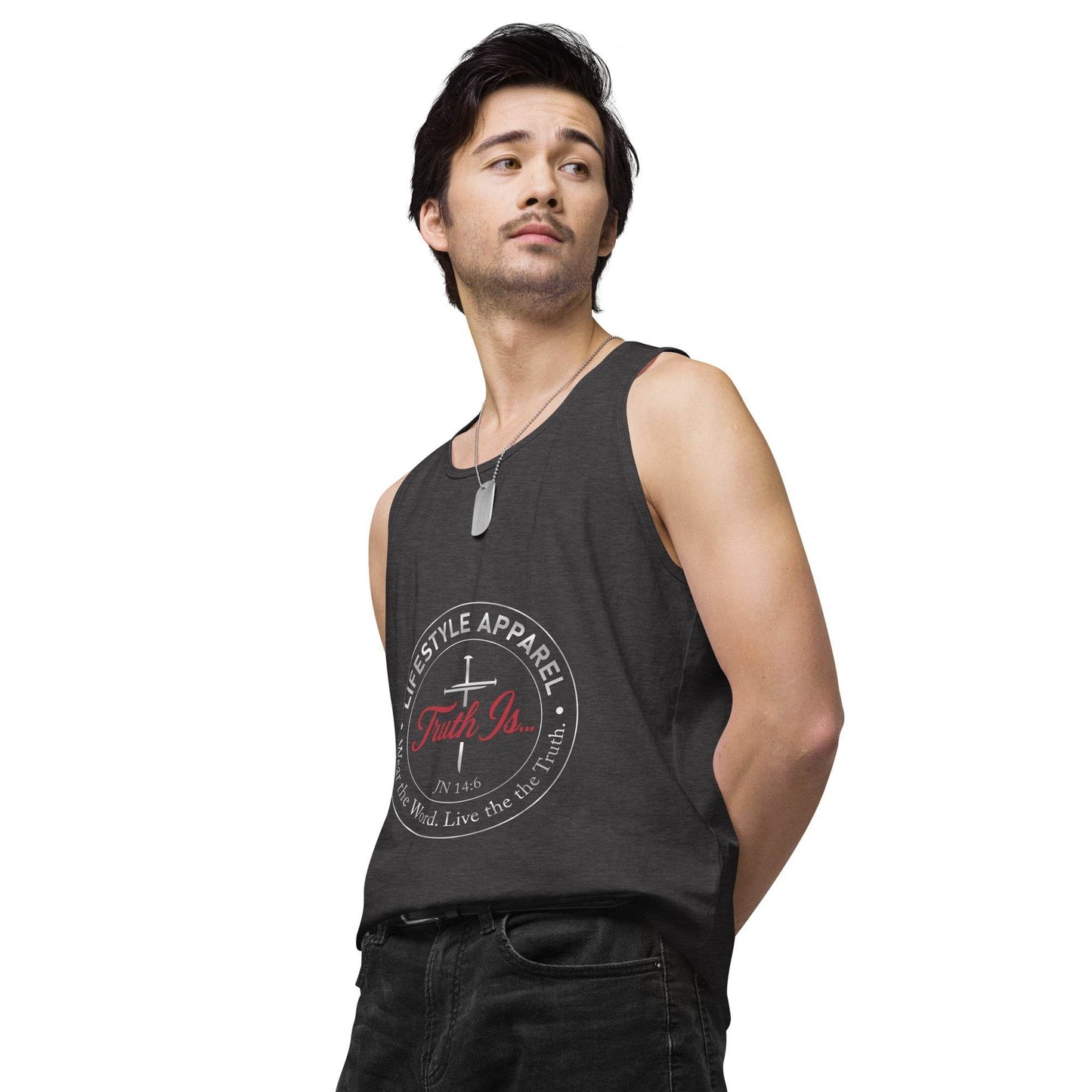 Men’s premium tank top - Truth is life Style