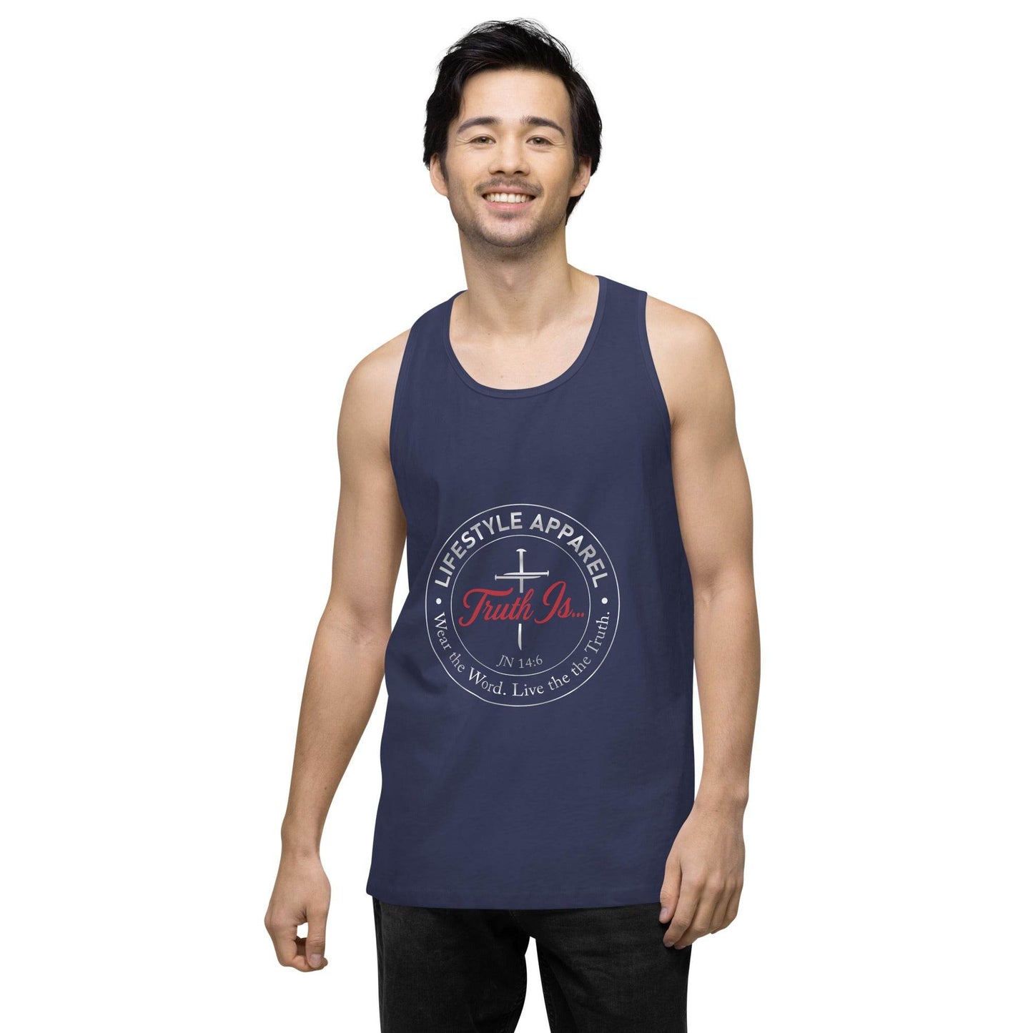 Men’s premium tank top - Truth is life Style