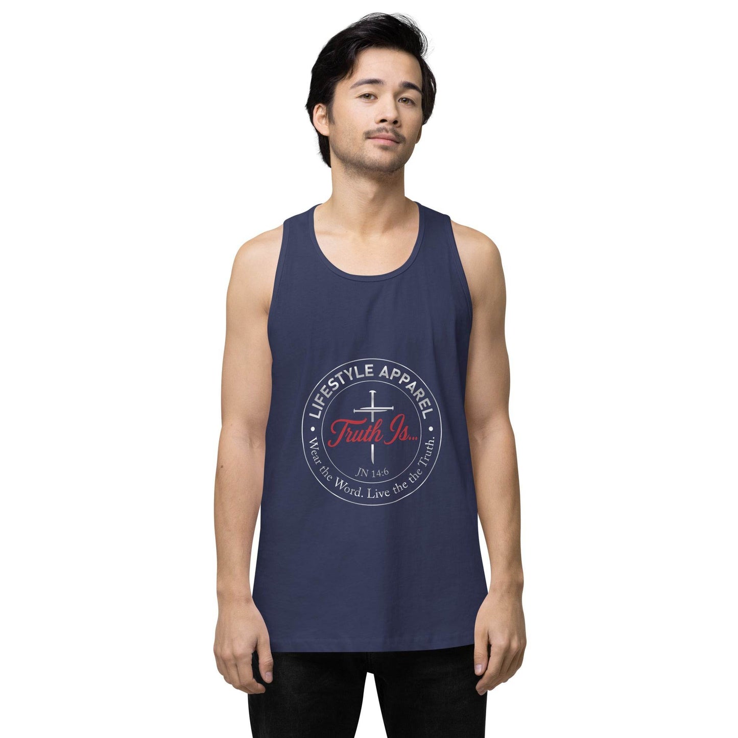 Men’s premium tank top - Truth is life Style