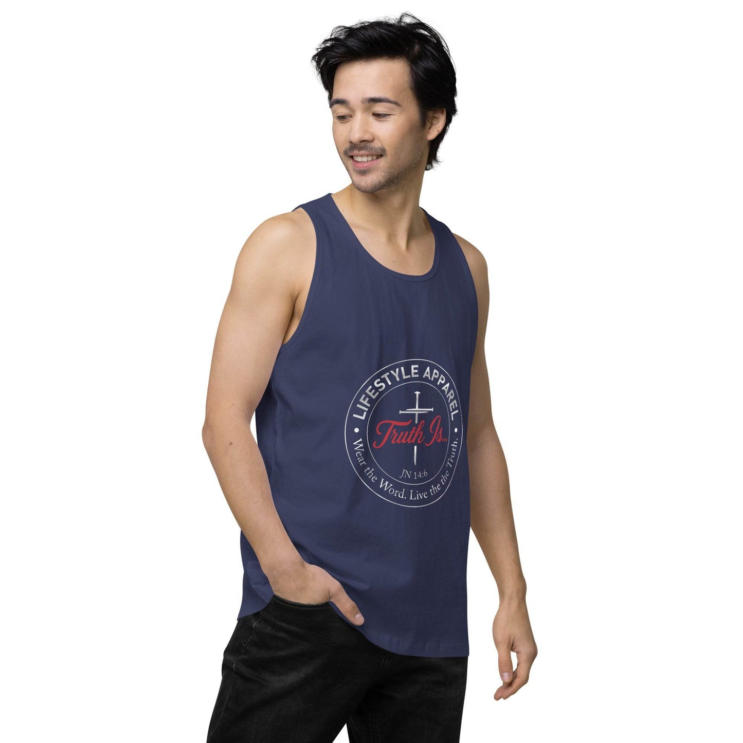 Men’s premium tank top - Truth is life Style