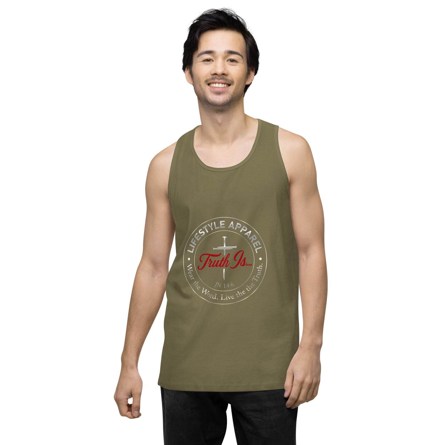 Men’s premium tank top - Truth is life Style