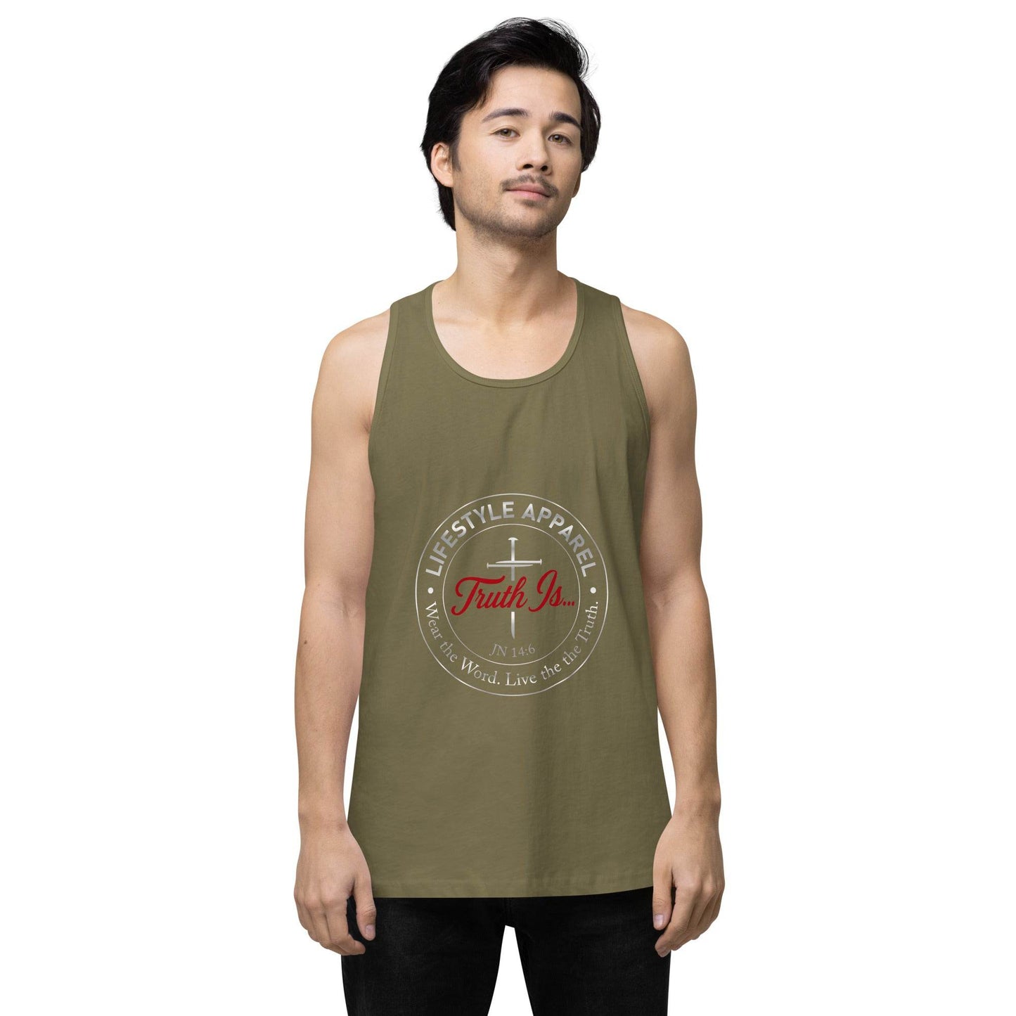 Men’s premium tank top - Truth is life Style