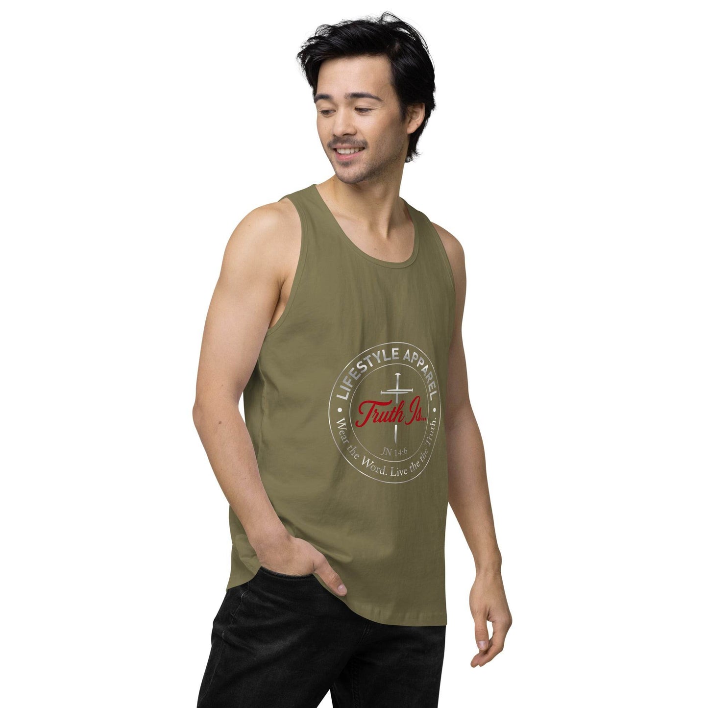 Men’s premium tank top - Truth is life Style