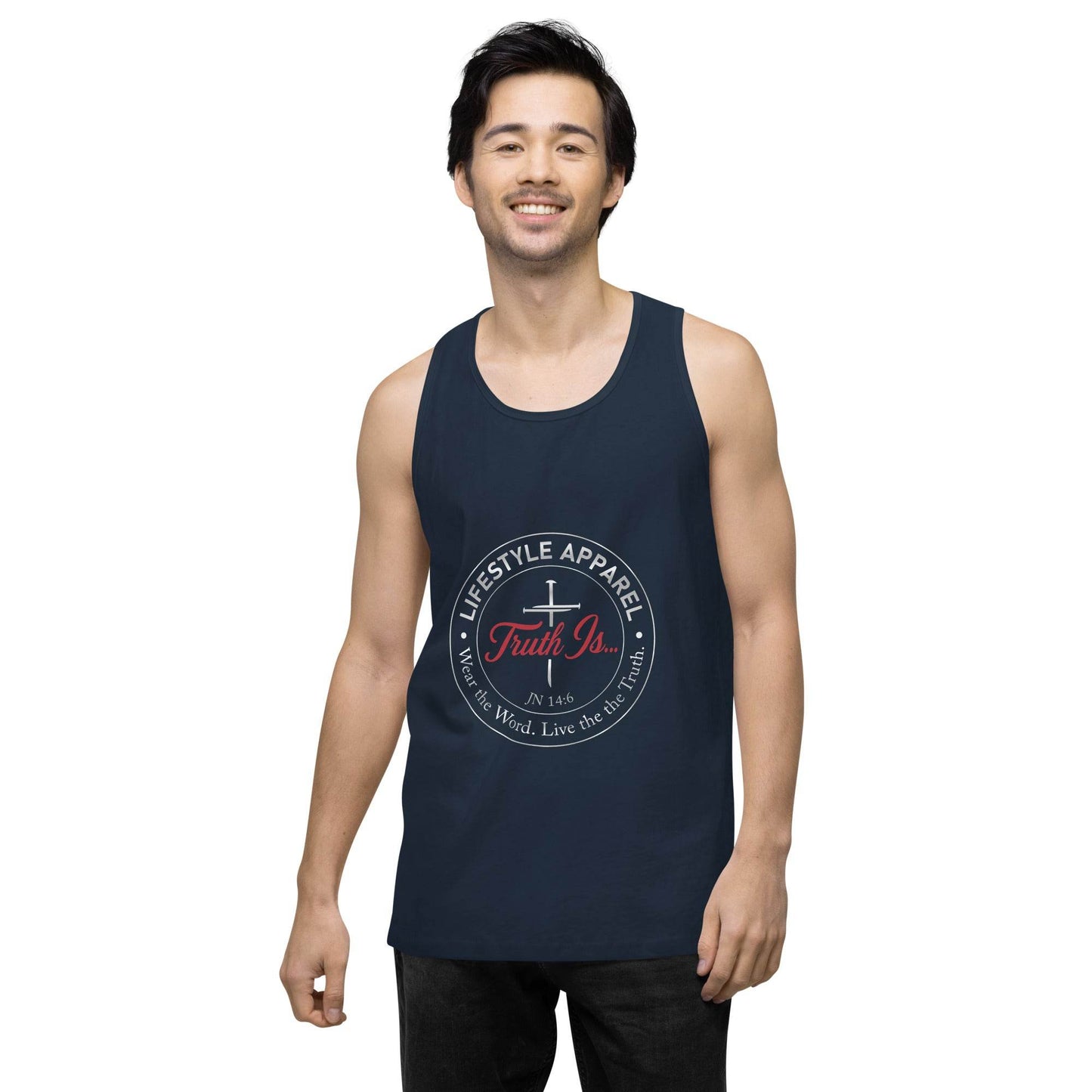 Men’s premium tank top - Truth is life Style