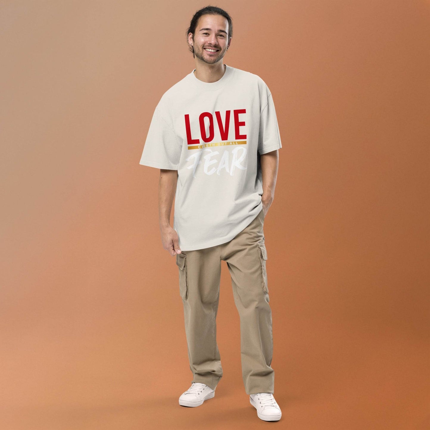 Oversized faded t-shirt - Truth is life Style