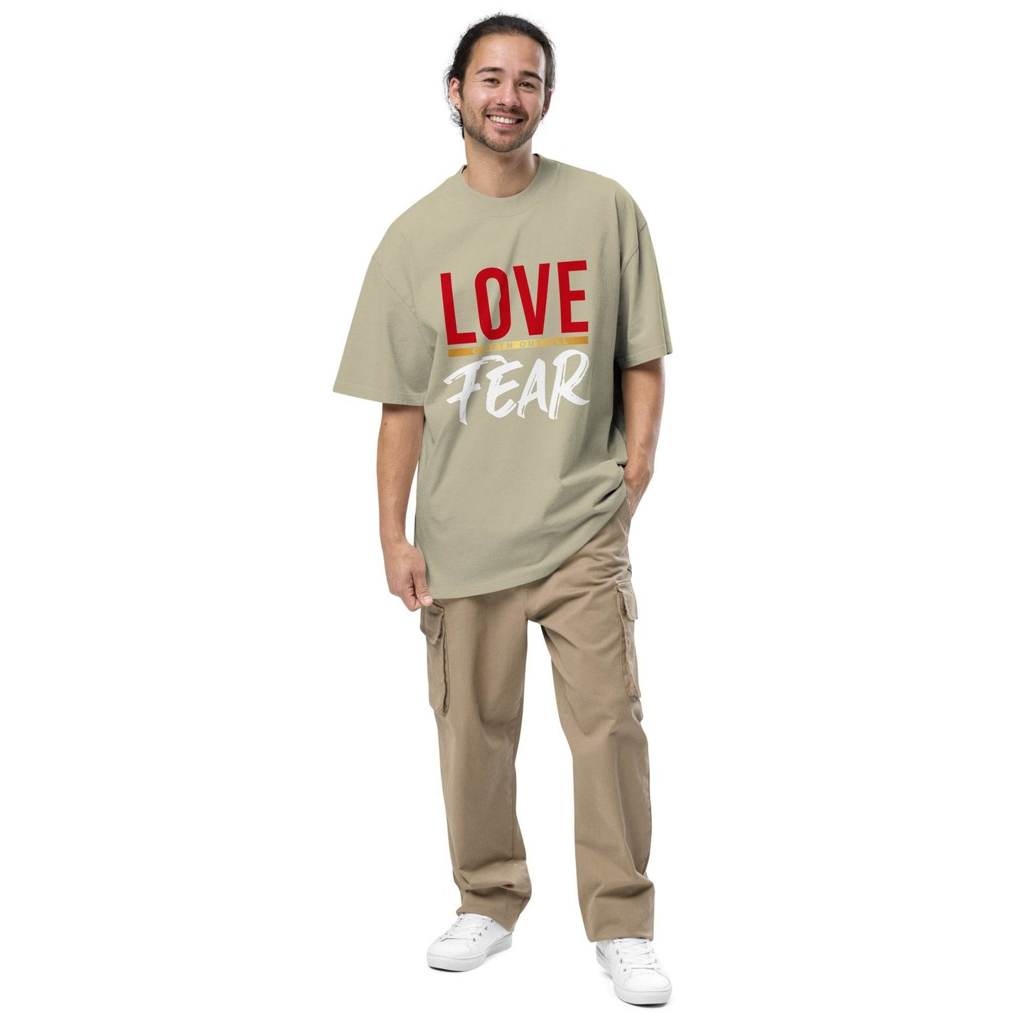 Oversized faded t-shirt - Truth is life Style