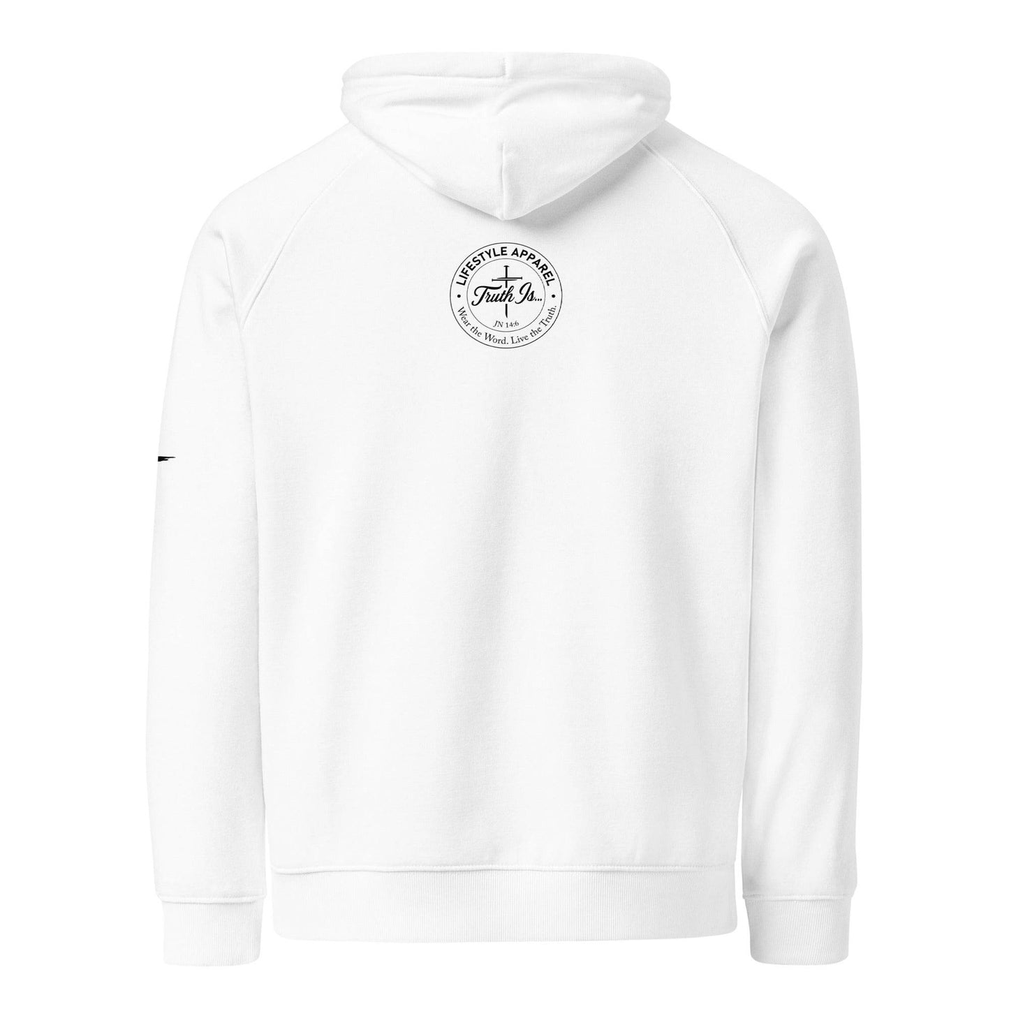 Unisex eco raglan hoodie - Truth is life Style