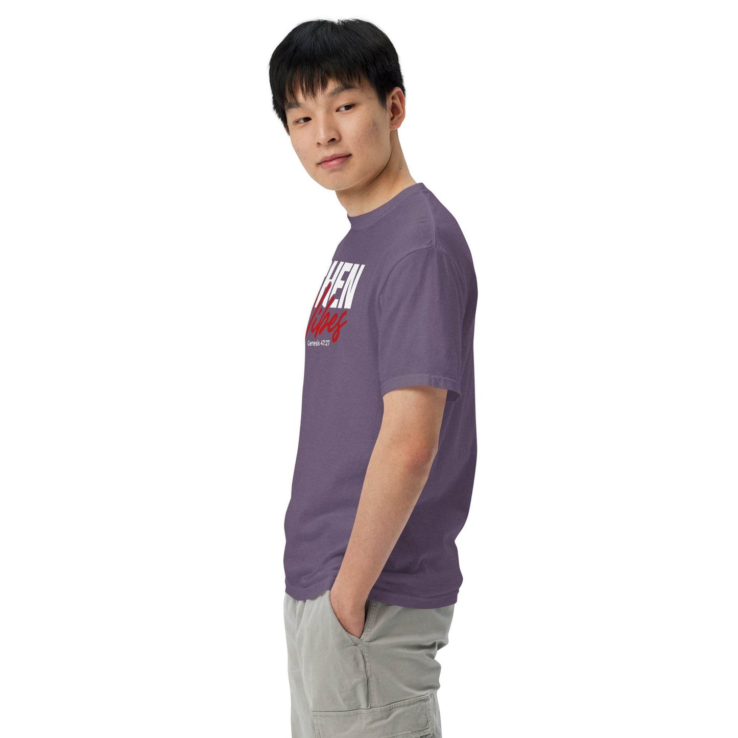Unisex garment-dyed heavyweight t-shirt - Truth is life Style