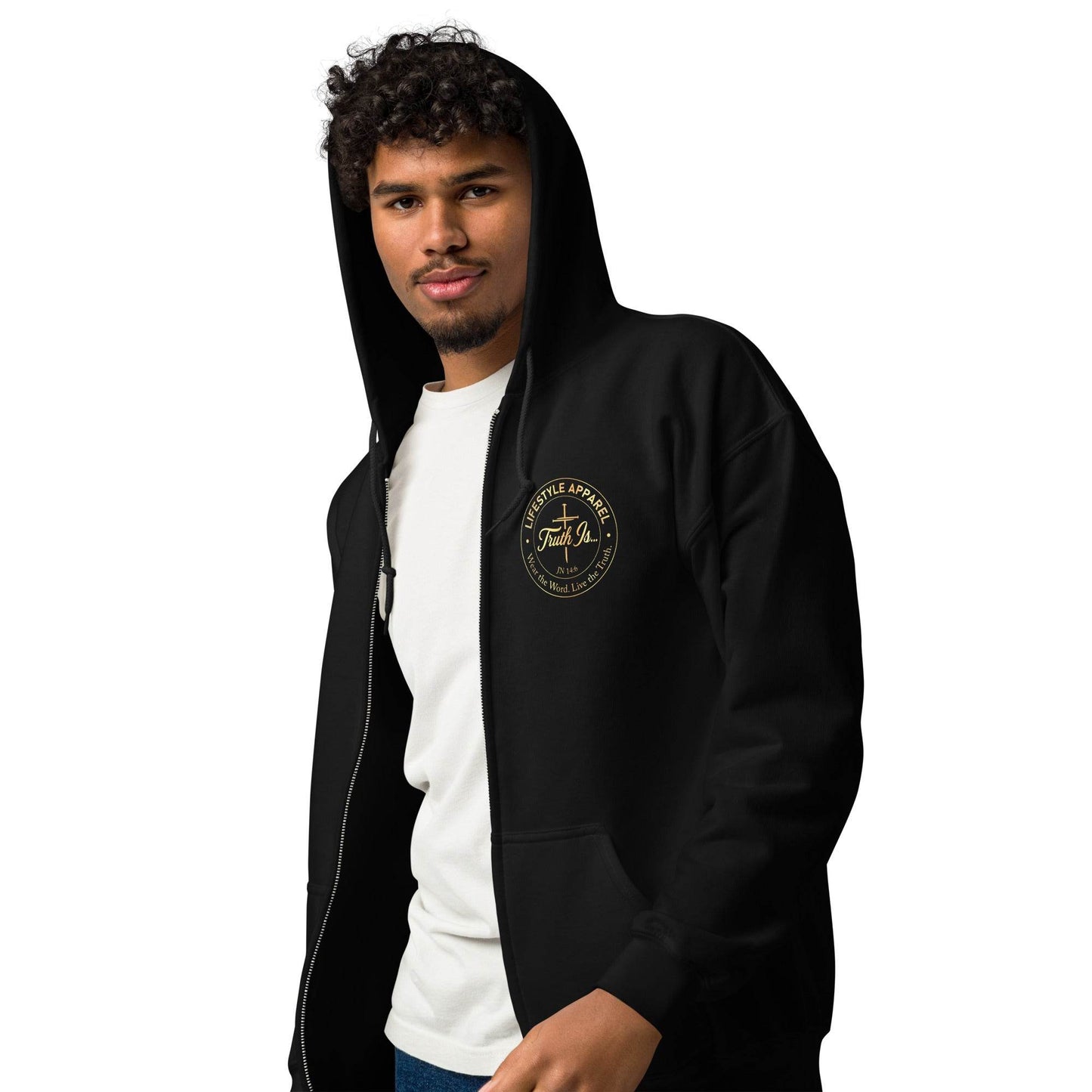 Unisex heavy blend zip hoodie - Truth is life Style