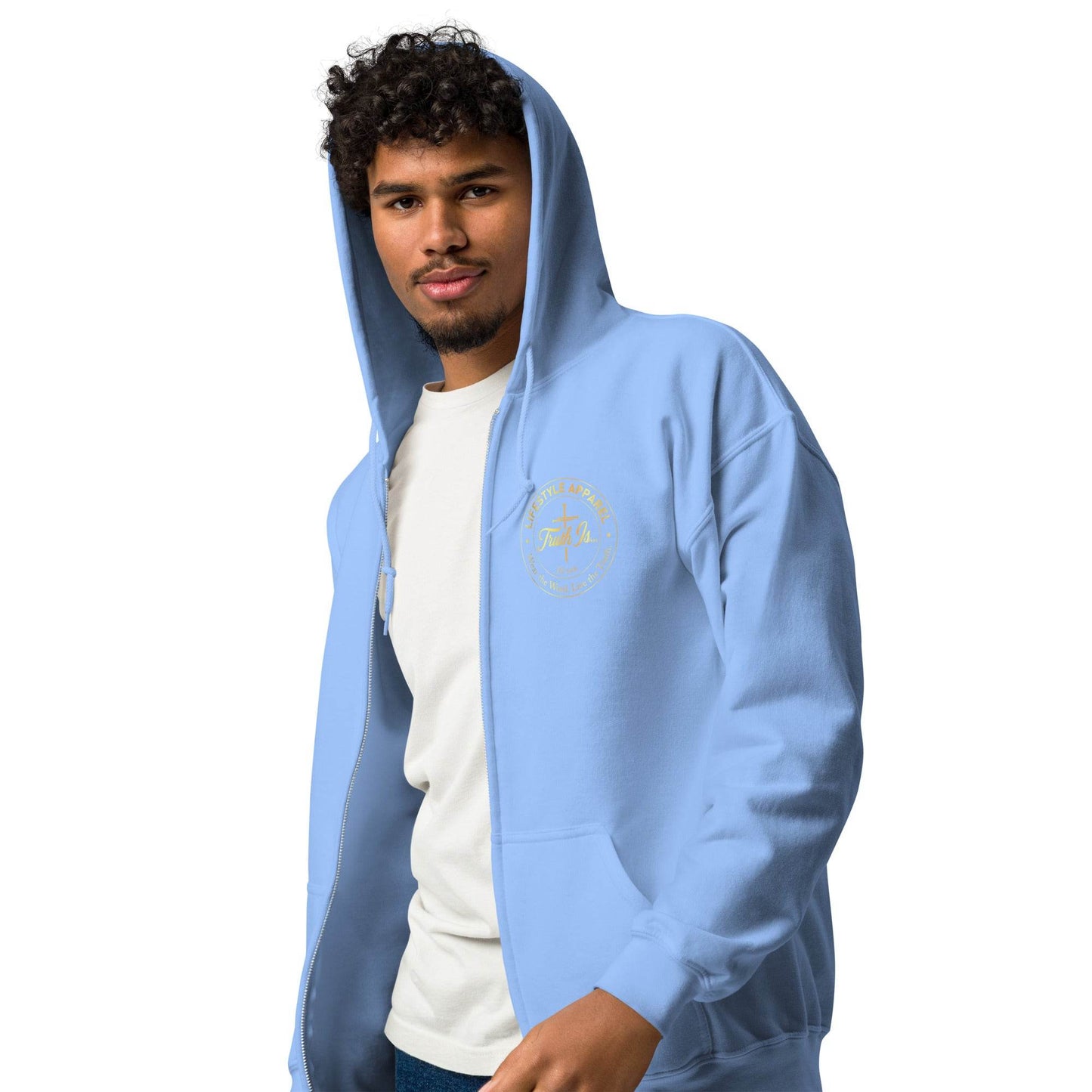 Unisex heavy blend zip hoodie - Truth is life Style