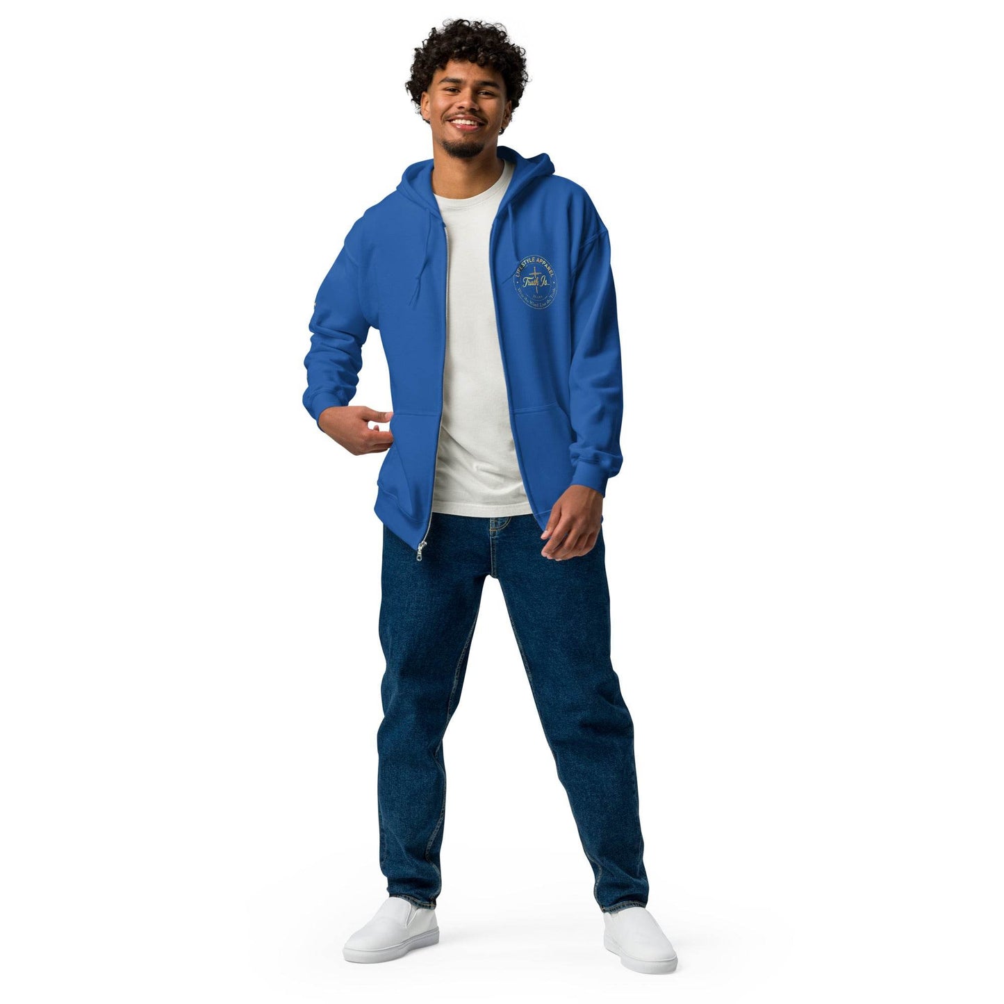 Unisex heavy blend zip hoodie - Truth is life Style
