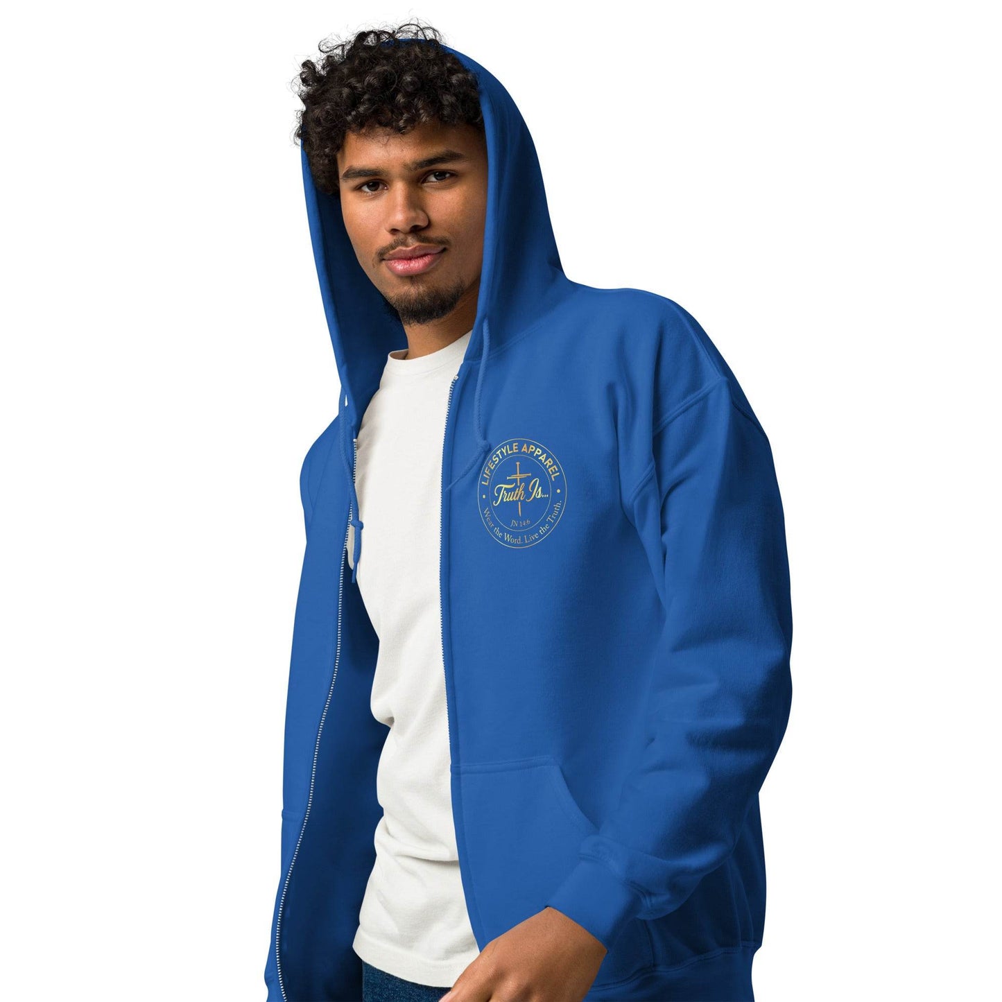 Unisex heavy blend zip hoodie - Truth is life Style