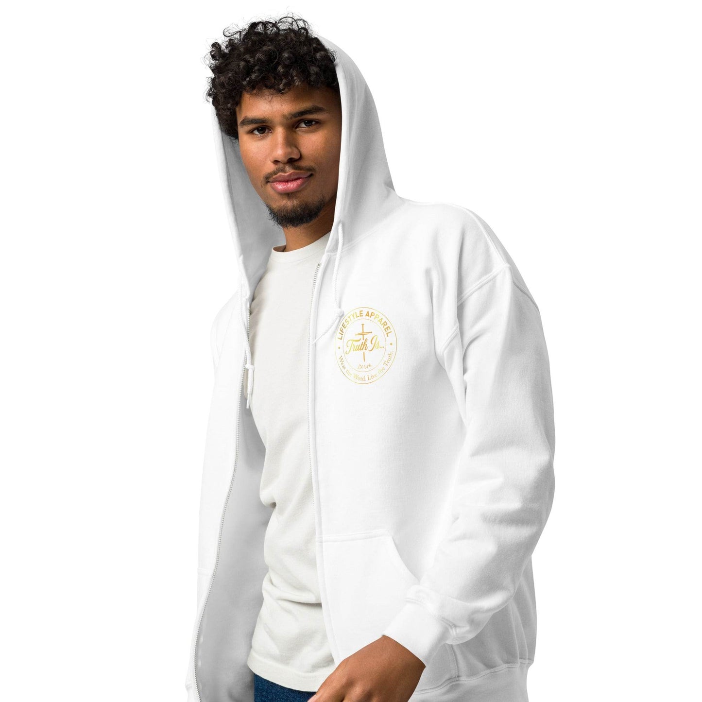 Unisex heavy blend zip hoodie - Truth is life Style