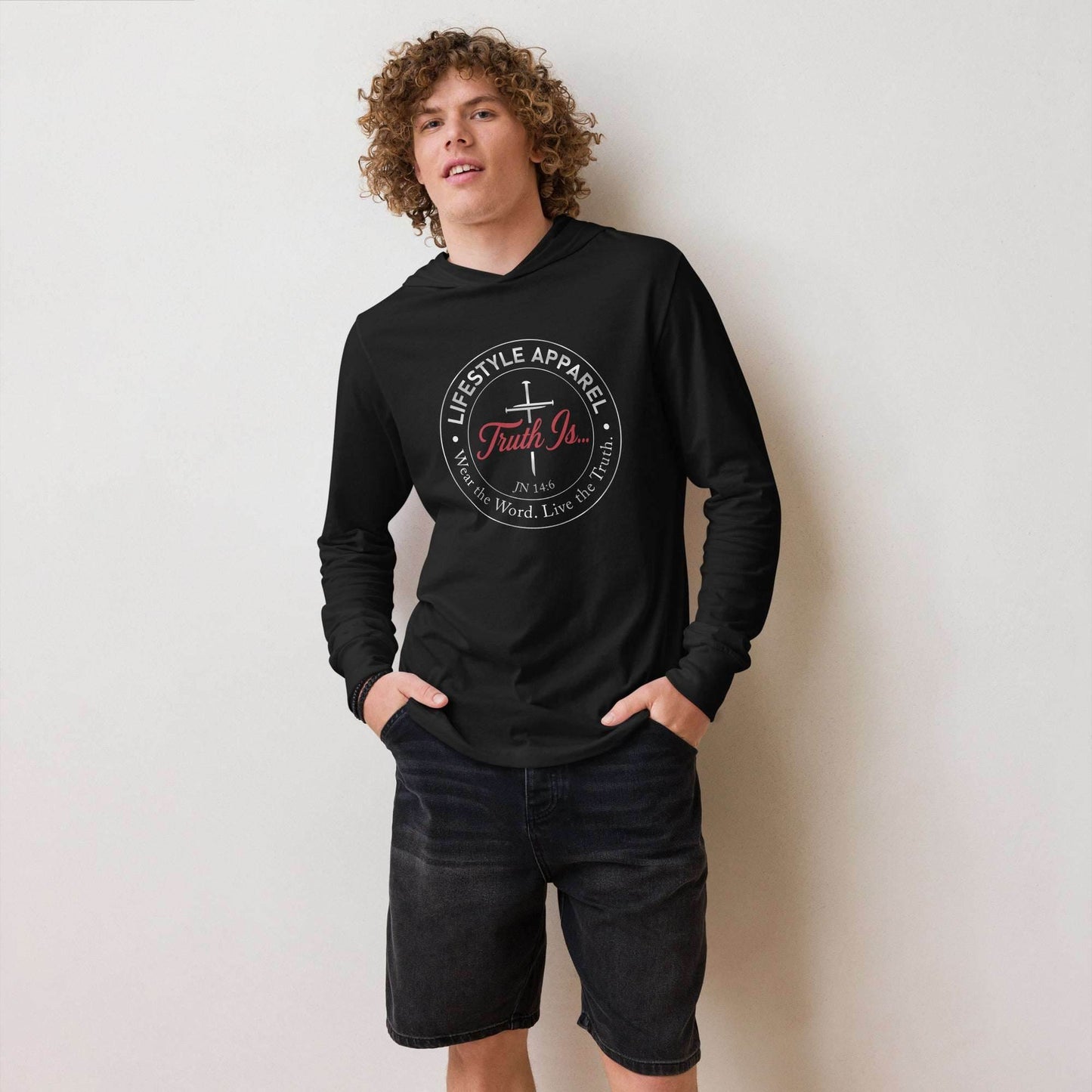 Hooded long-sleeve tee - Truth is life Style