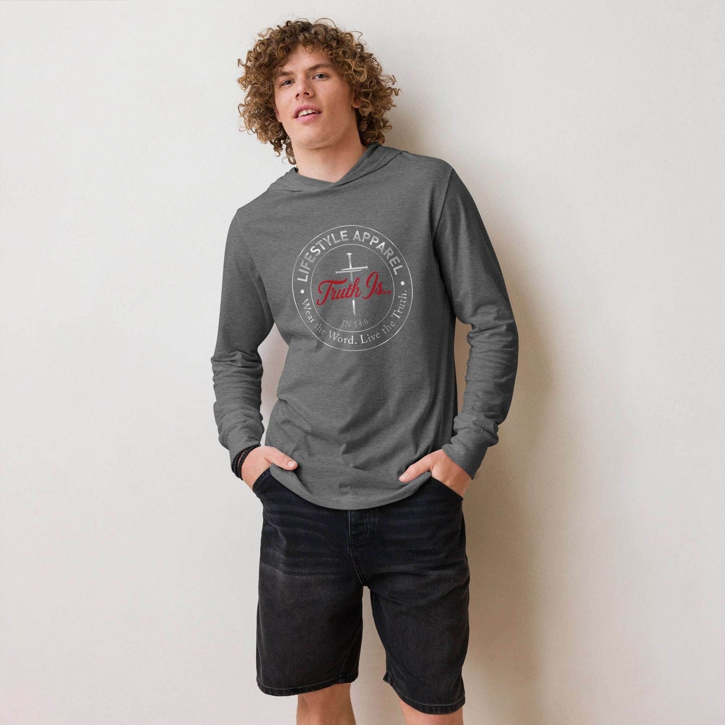 Hooded long-sleeve tee - Truth is life Style