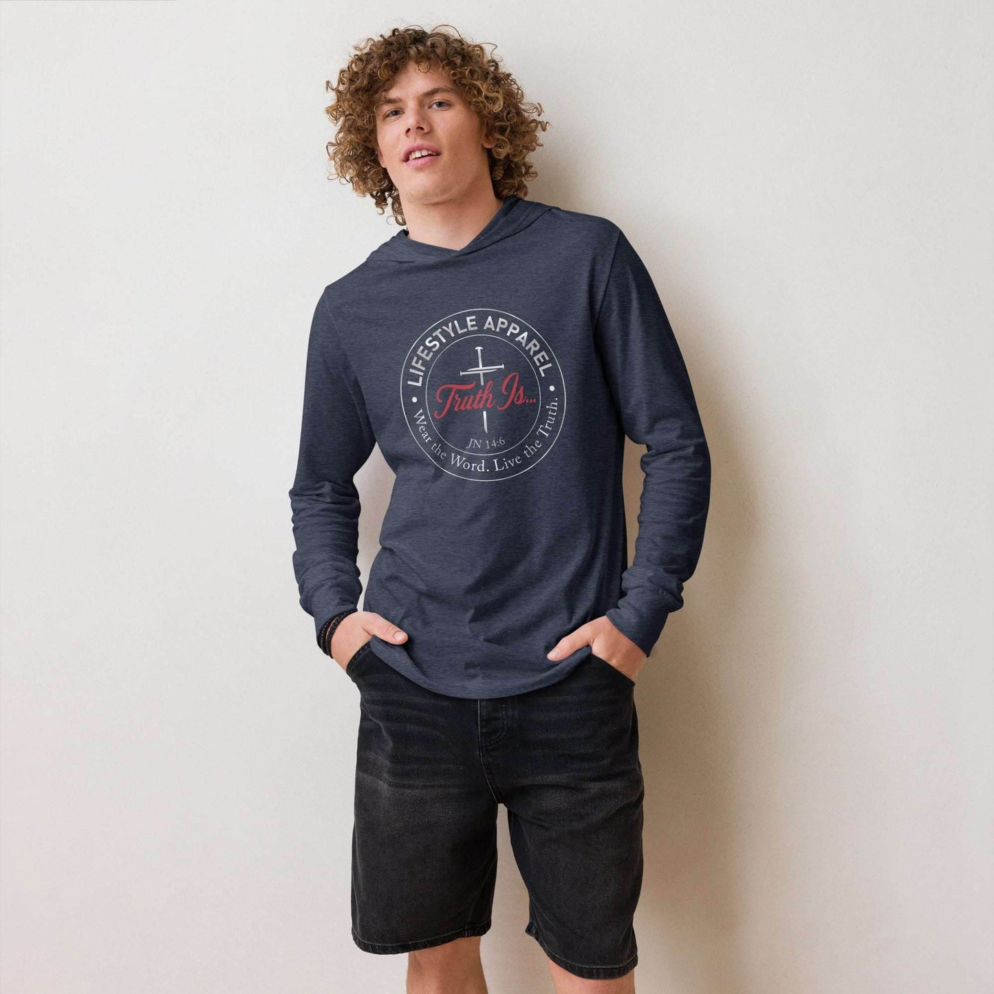 Hooded long-sleeve tee - Truth is life Style