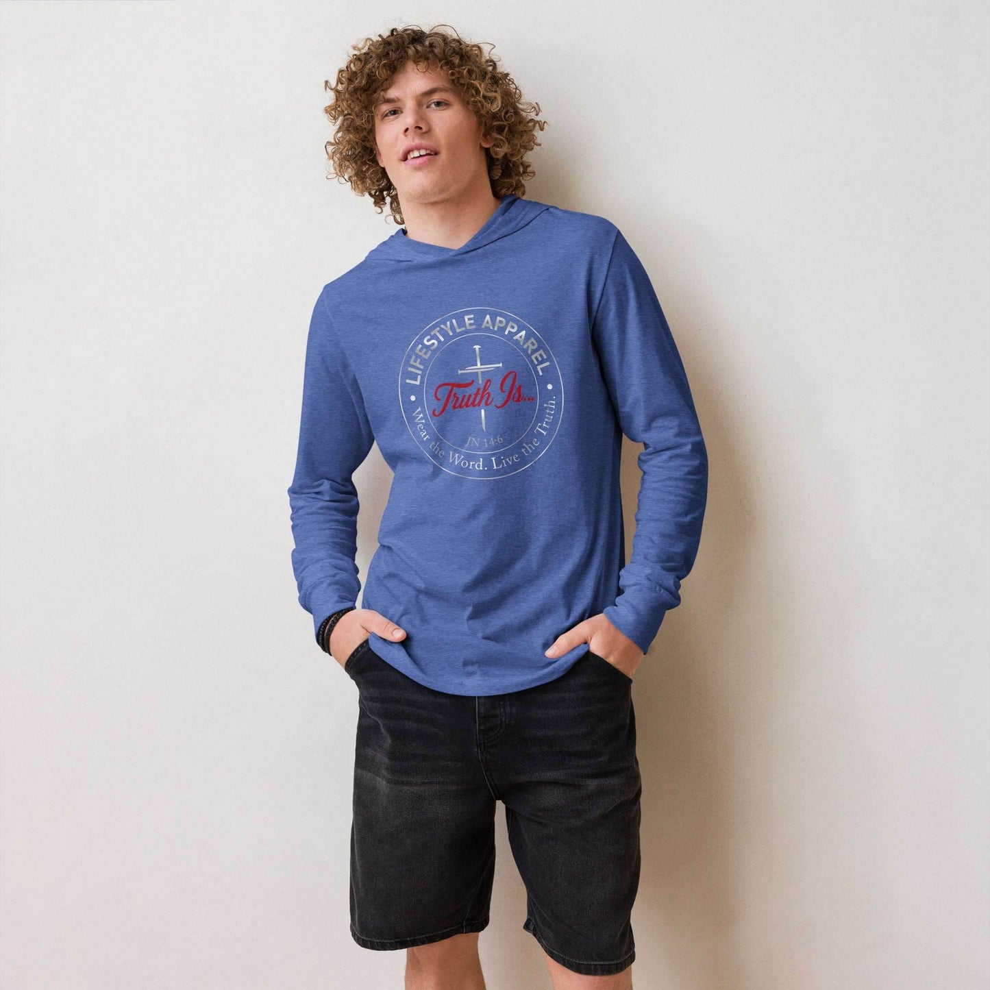 Hooded long-sleeve tee - Truth is life Style
