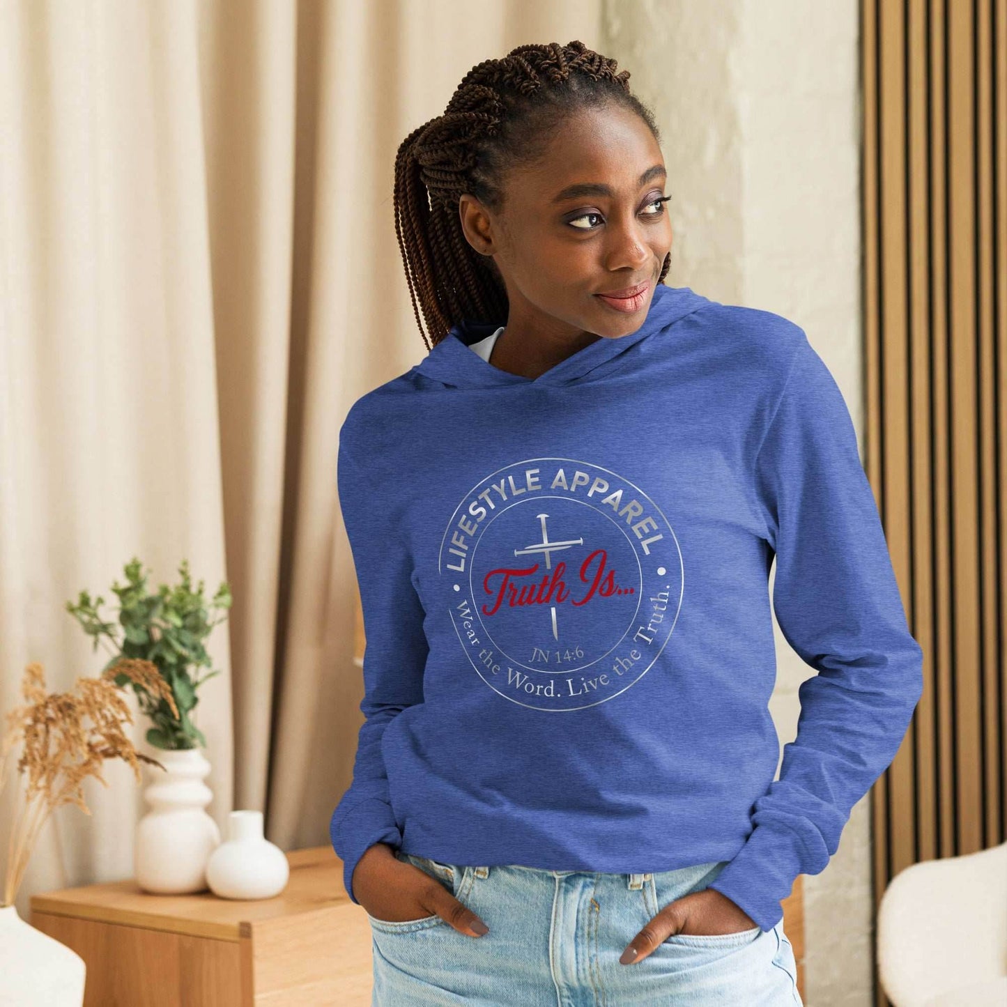 Hooded long-sleeve tee - Truth is life Style