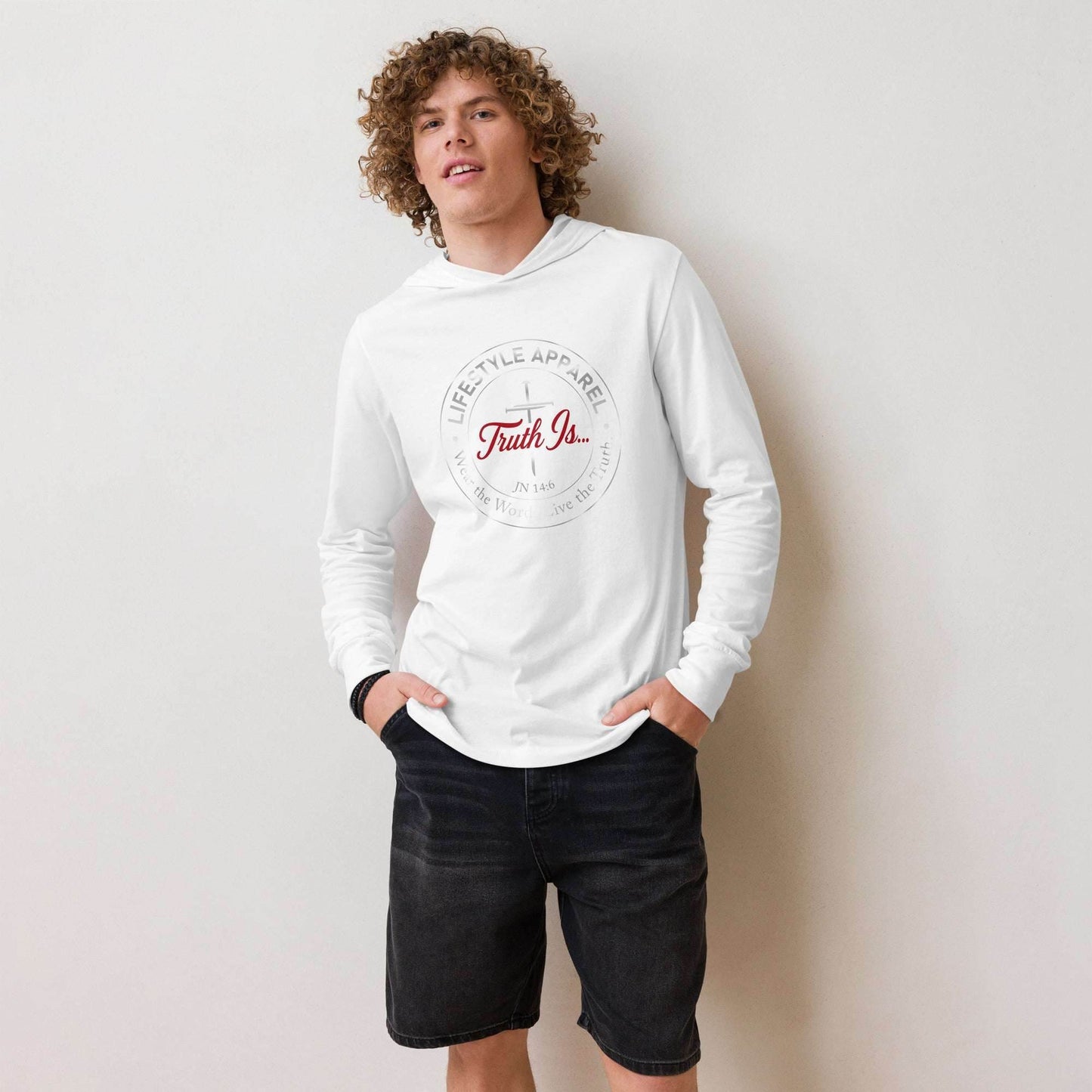 Hooded long-sleeve tee - Truth is life Style