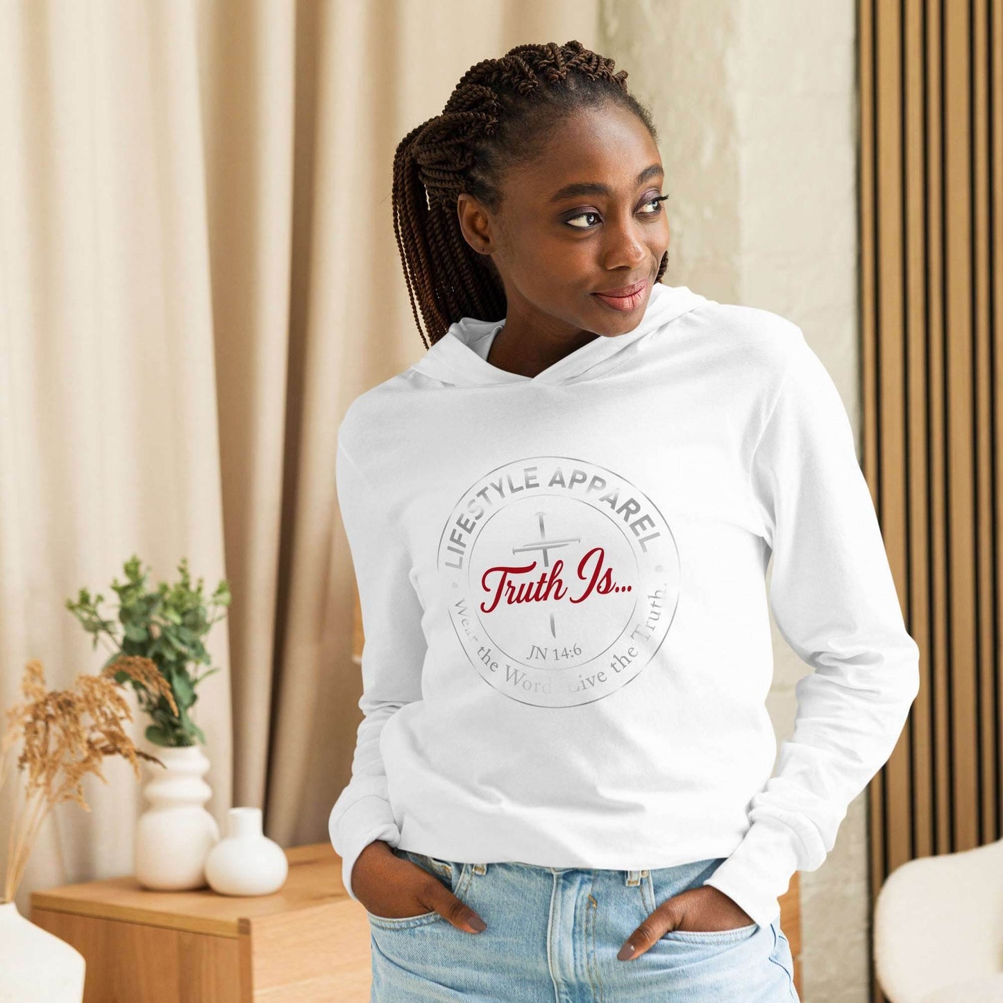 Hooded long-sleeve tee - Truth is life Style