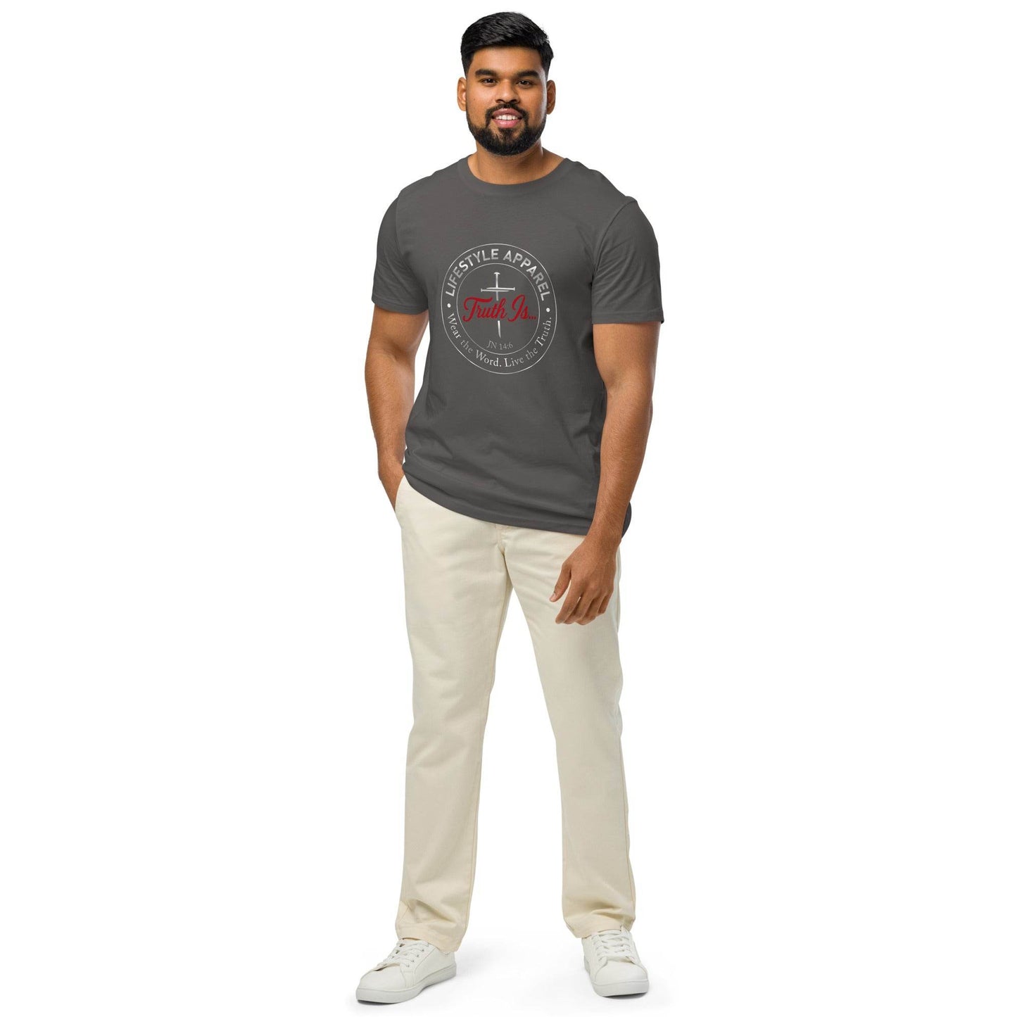 Unisex organic mid-light t-shirt - Truth is life Style