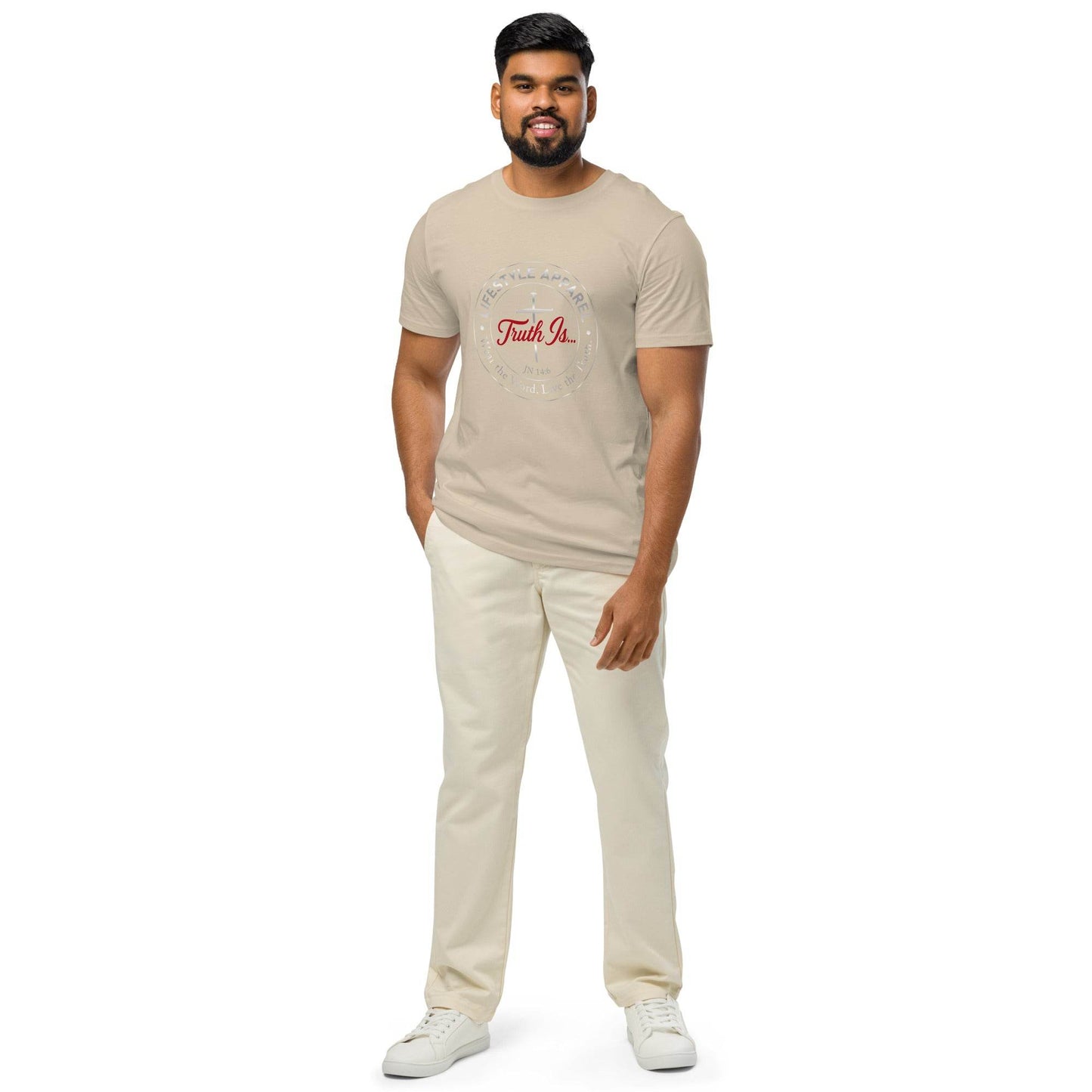 Unisex organic mid-light t-shirt - Truth is life Style