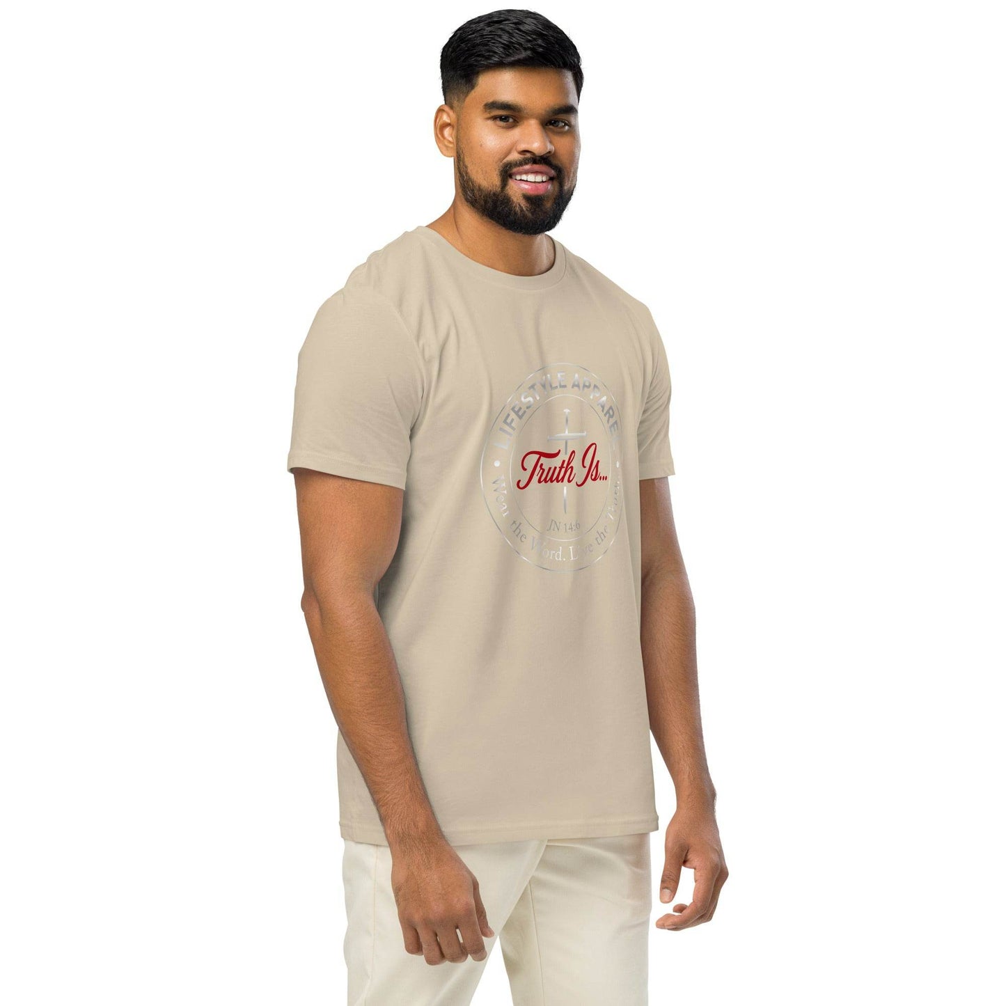 Unisex organic mid-light t-shirt - Truth is life Style