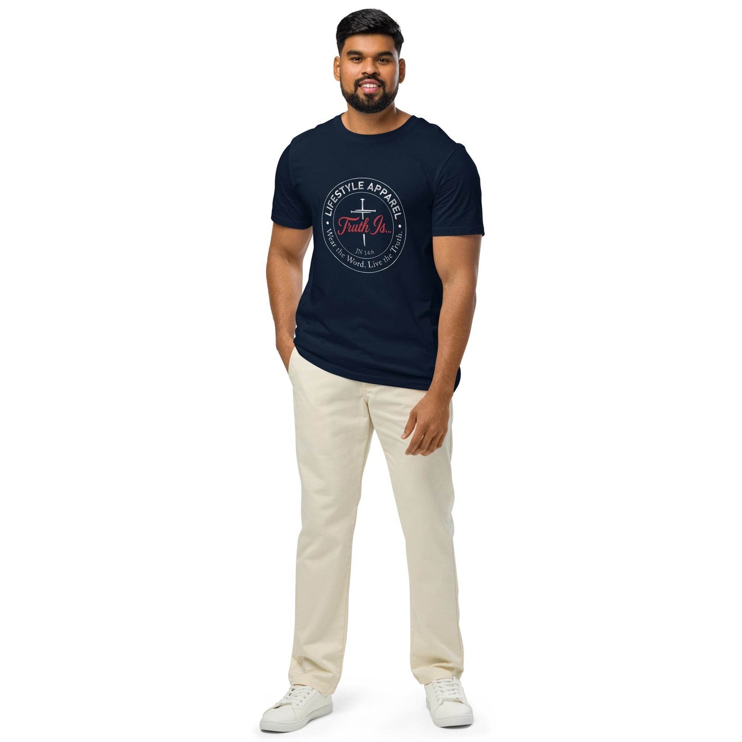 Unisex organic mid-light t-shirt - Truth is life Style