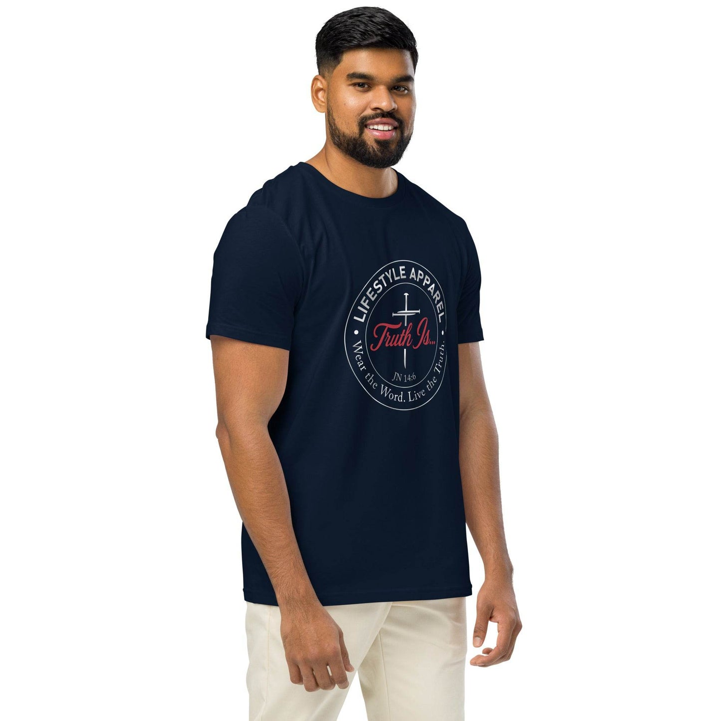 Unisex organic mid-light t-shirt - Truth is life Style