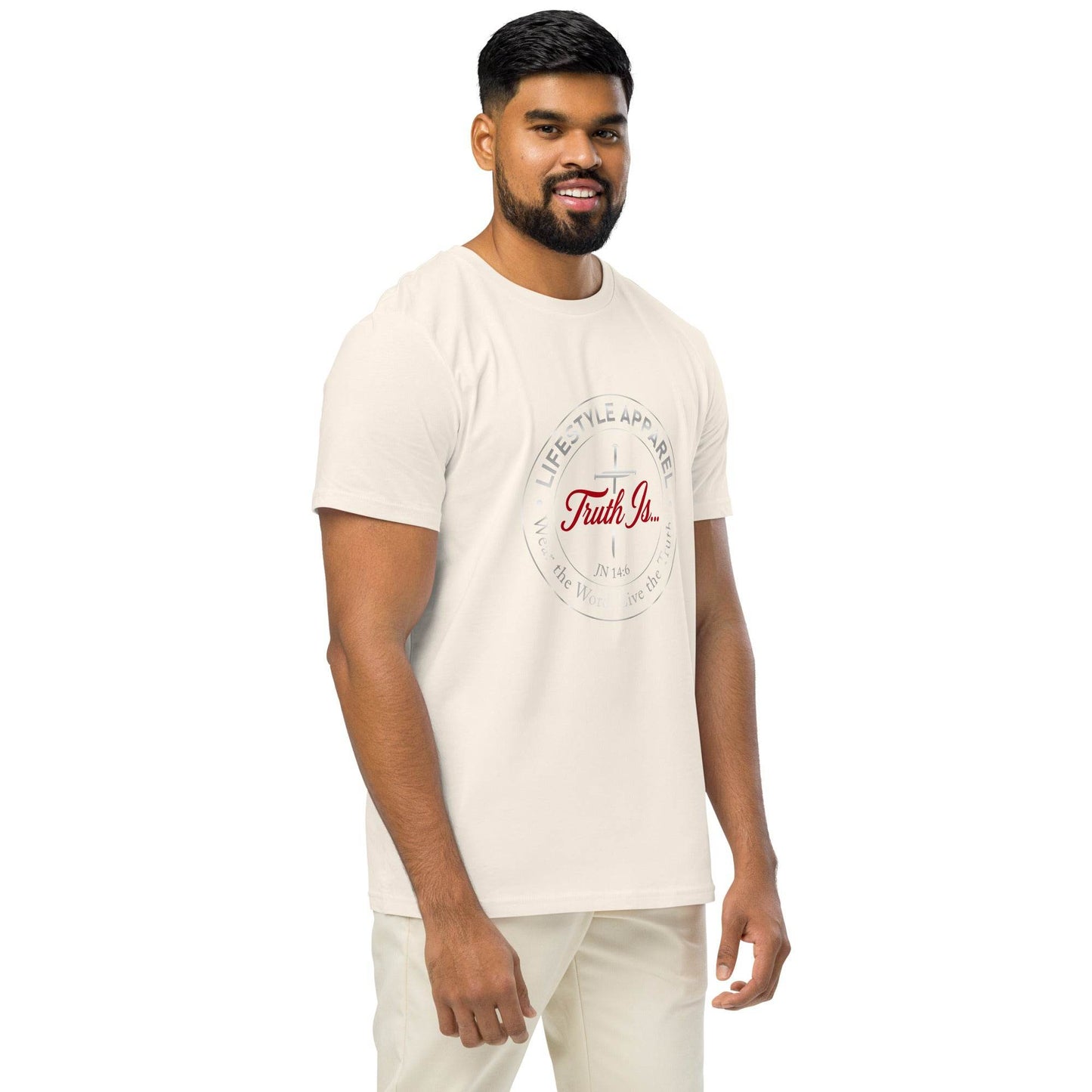 Unisex organic mid-light t-shirt - Truth is life Style
