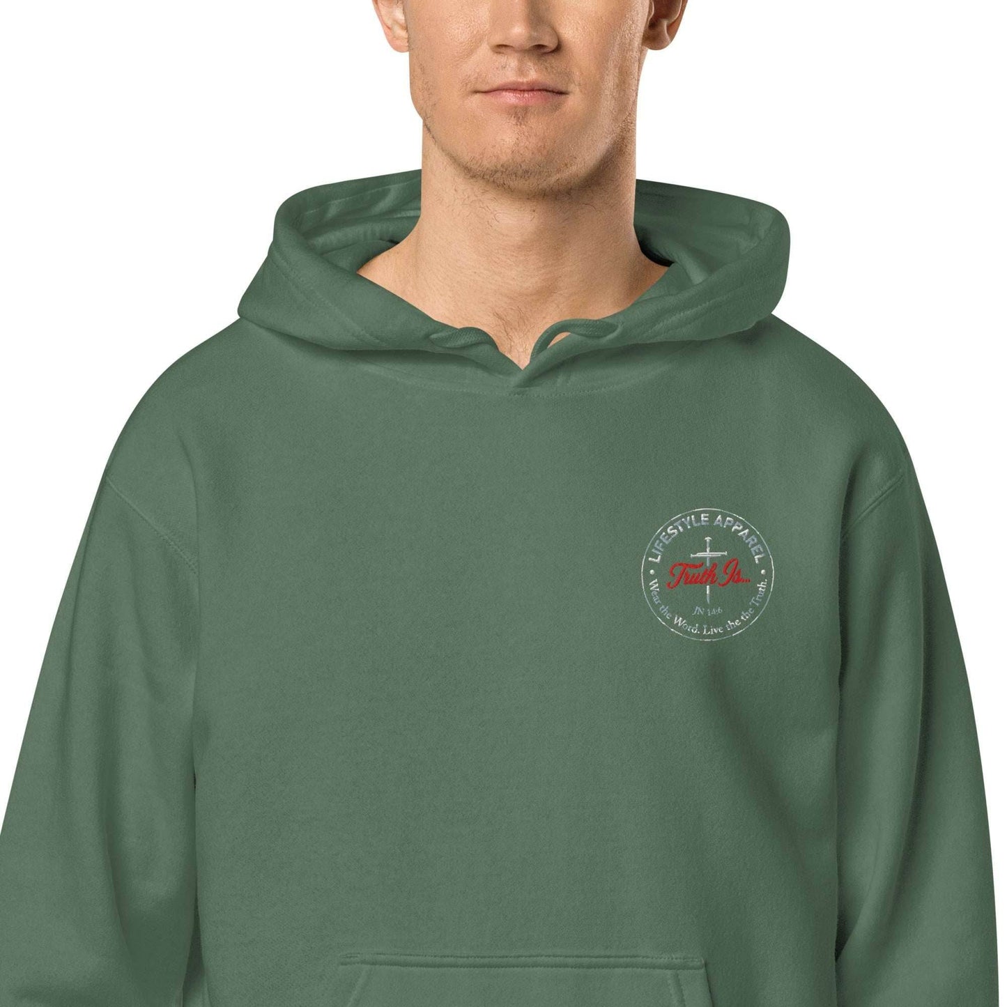 Unisex pigment-dyed hoodie - Truth is life Style