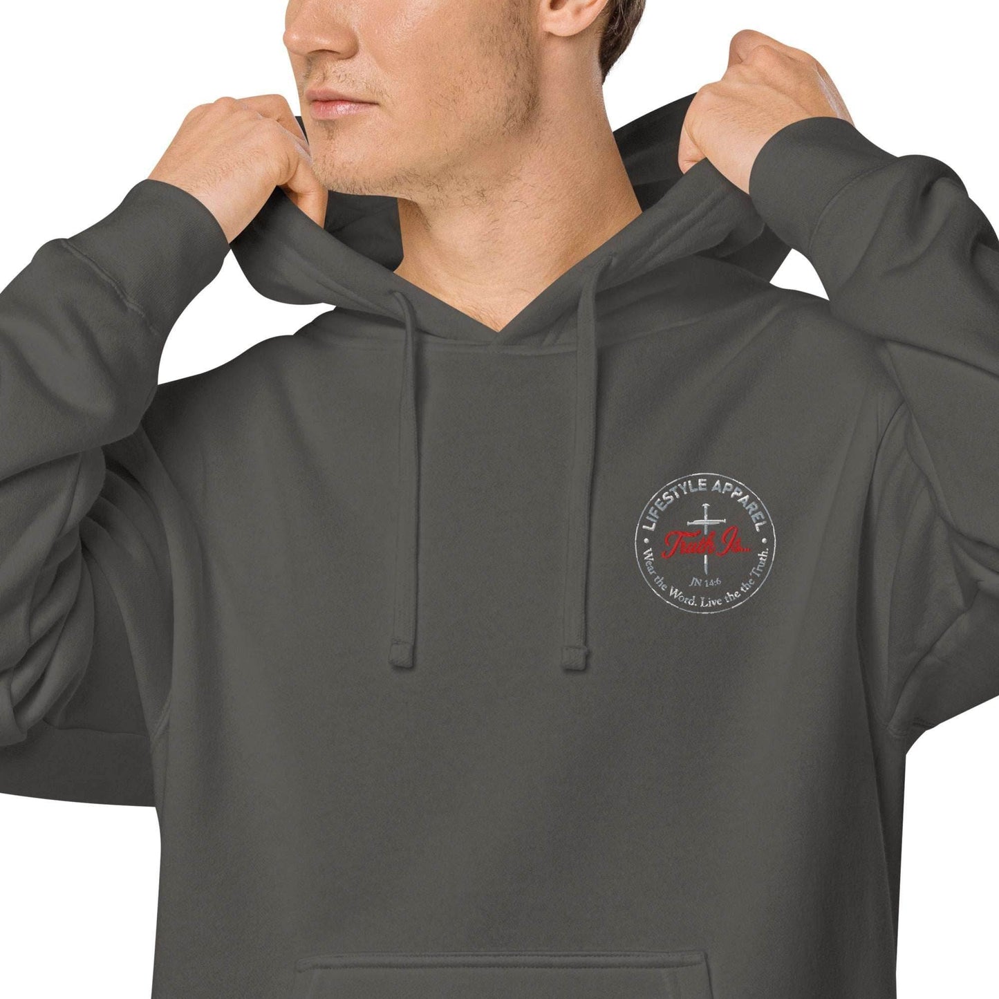 Unisex pigment-dyed hoodie - Truth is life Style