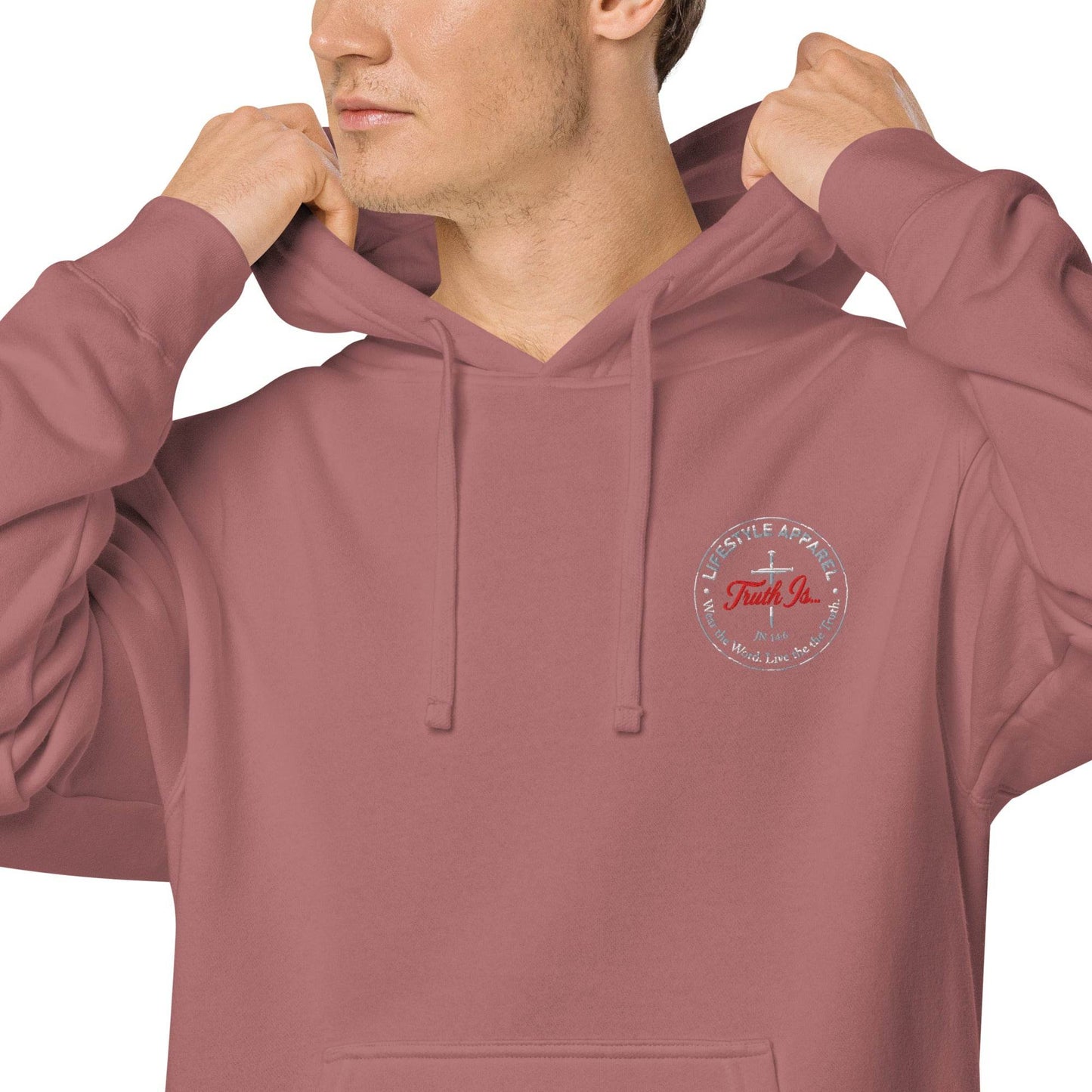 Unisex pigment-dyed hoodie - Truth is life Style