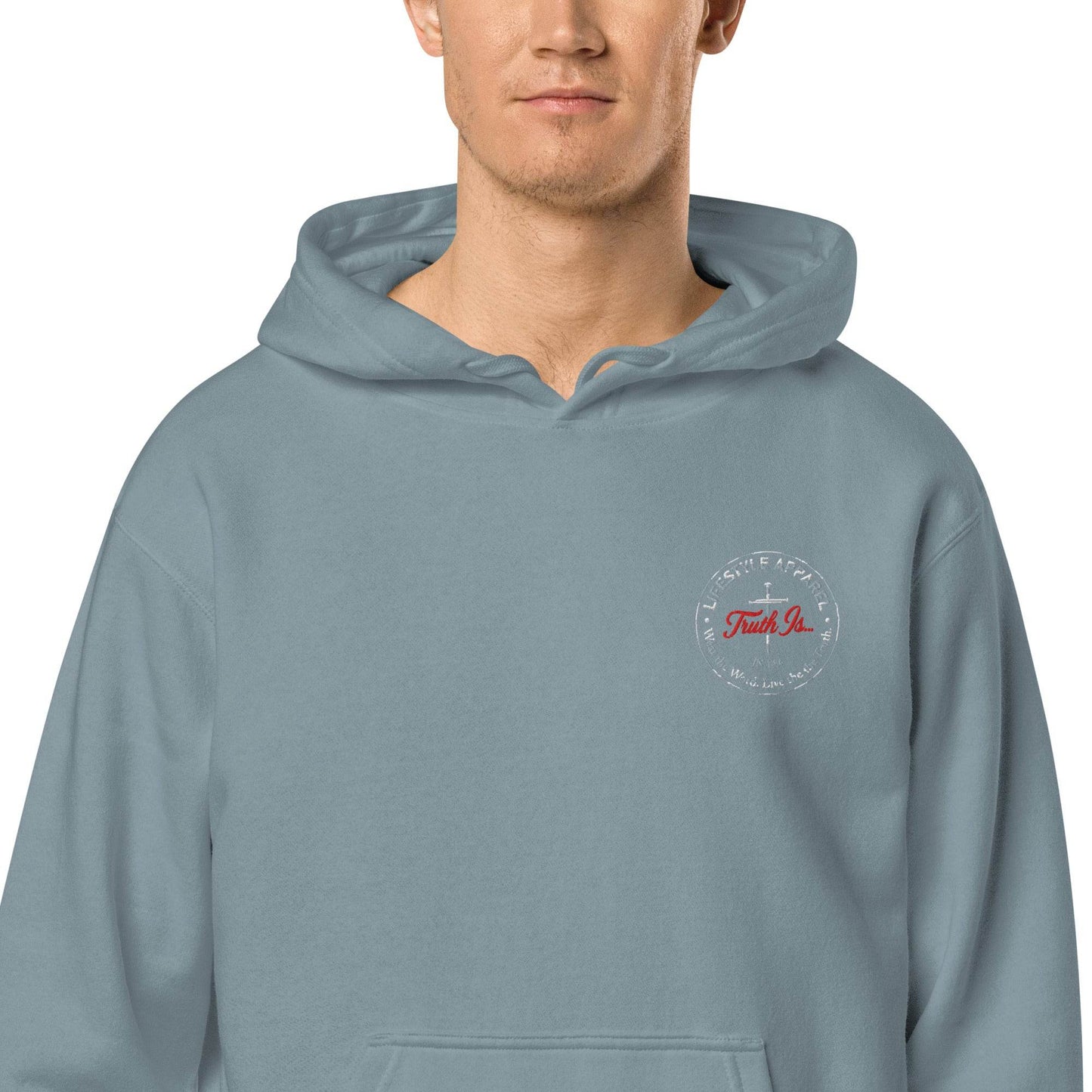 Unisex pigment-dyed hoodie - Truth is life Style