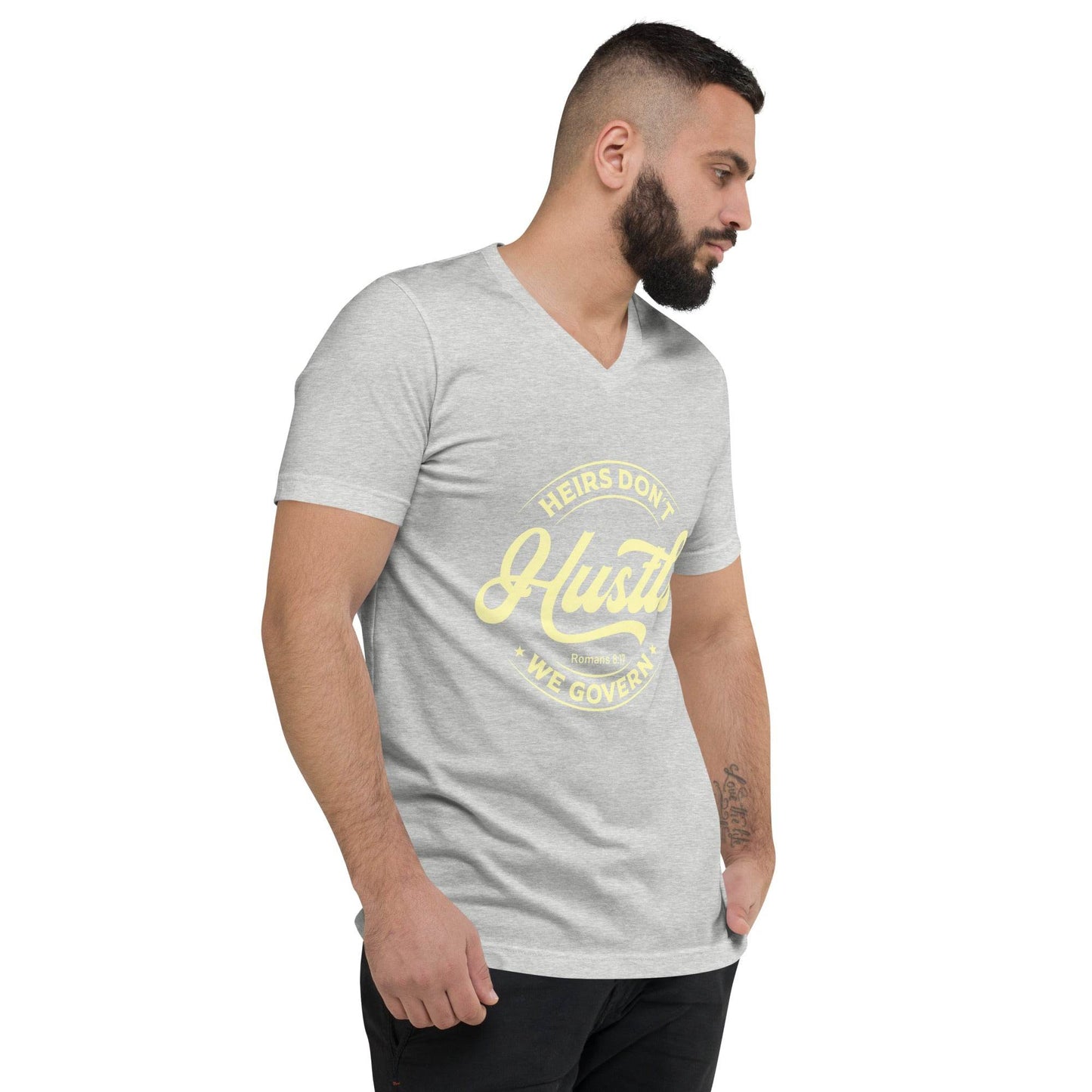 Unisex Short Sleeve V-Neck T-Shirt - Truth is life Style