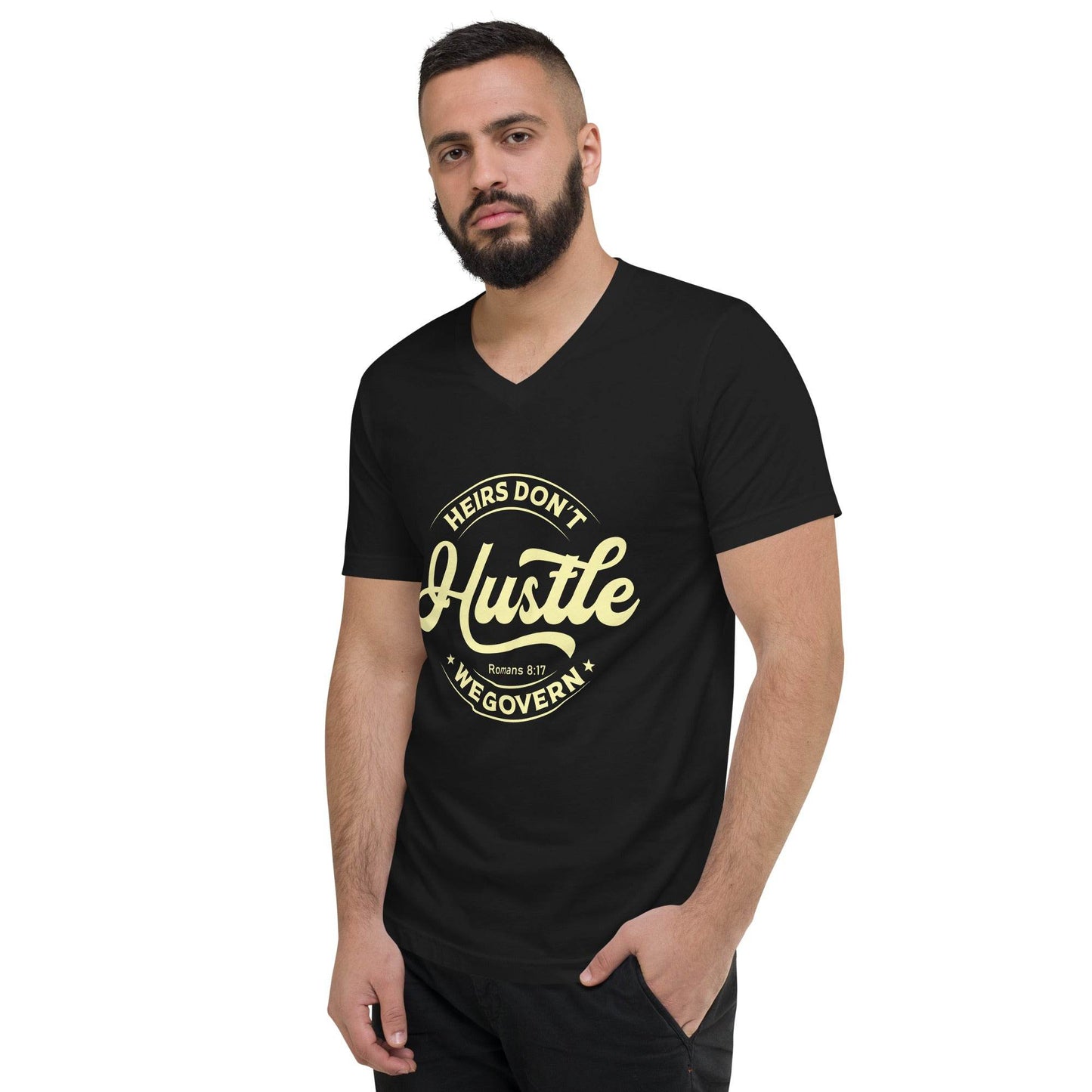 Unisex Short Sleeve V-Neck T-Shirt - Truth is life Style