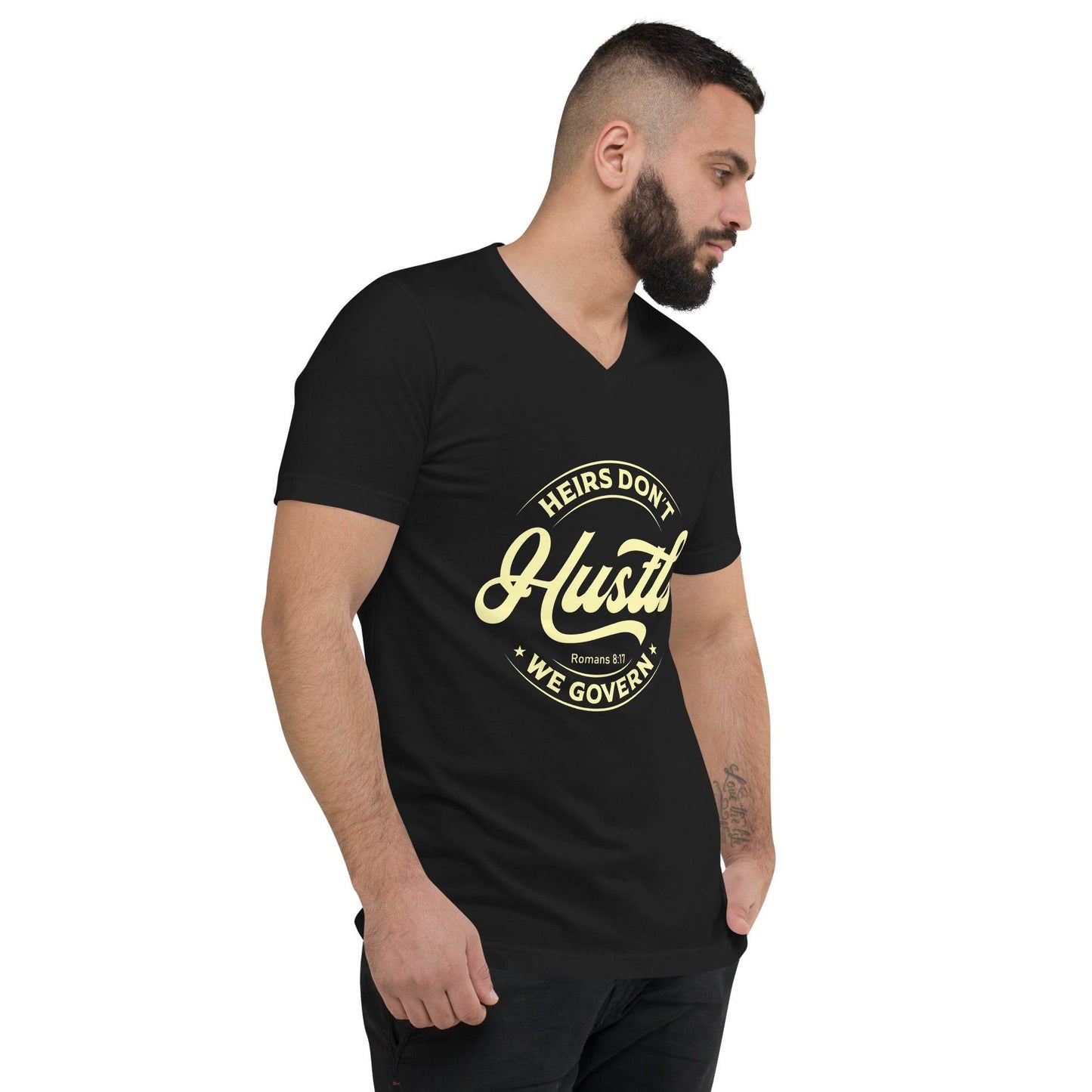 Unisex Short Sleeve V-Neck T-Shirt - Truth is life Style