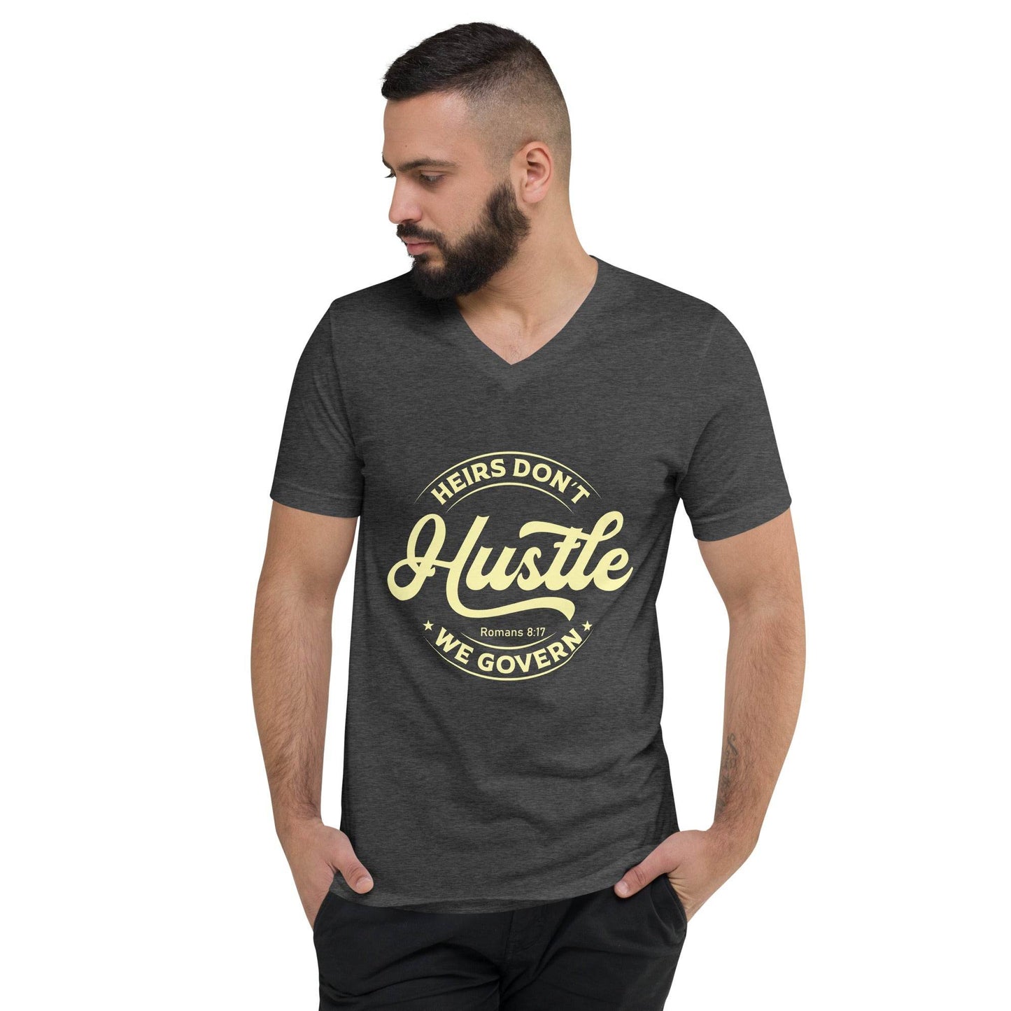 Unisex Short Sleeve V-Neck T-Shirt - Truth is life Style