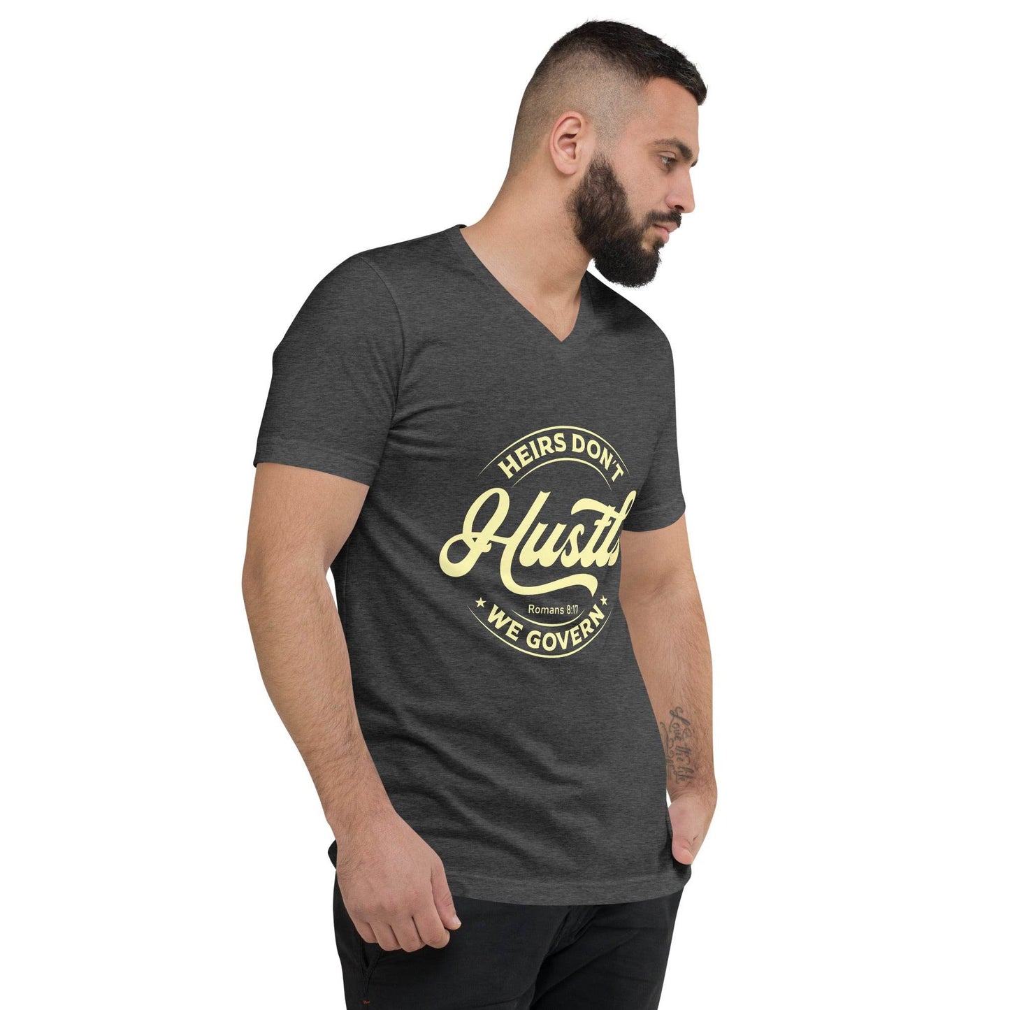 Unisex Short Sleeve V-Neck T-Shirt - Truth is life Style