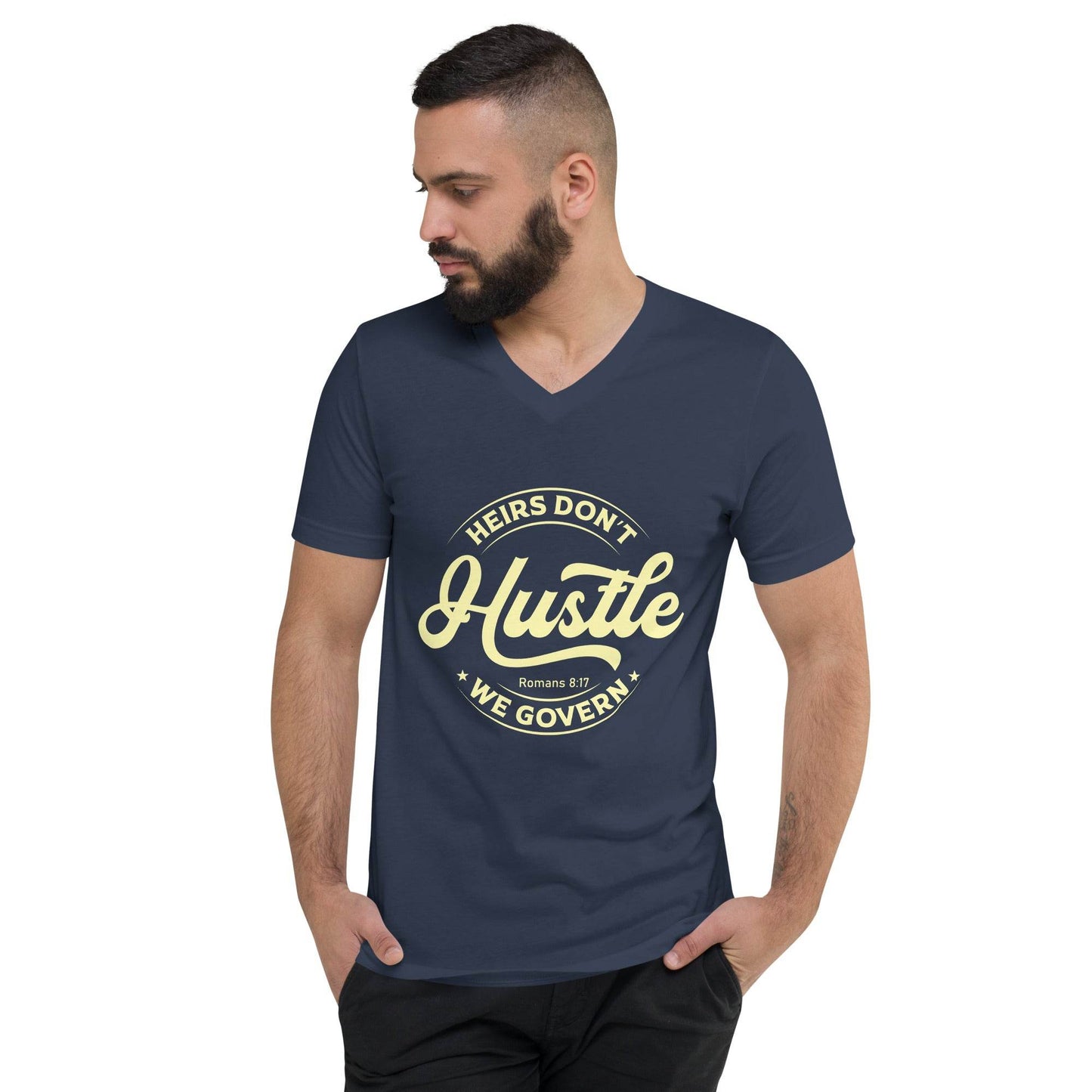 Unisex Short Sleeve V-Neck T-Shirt - Truth is life Style