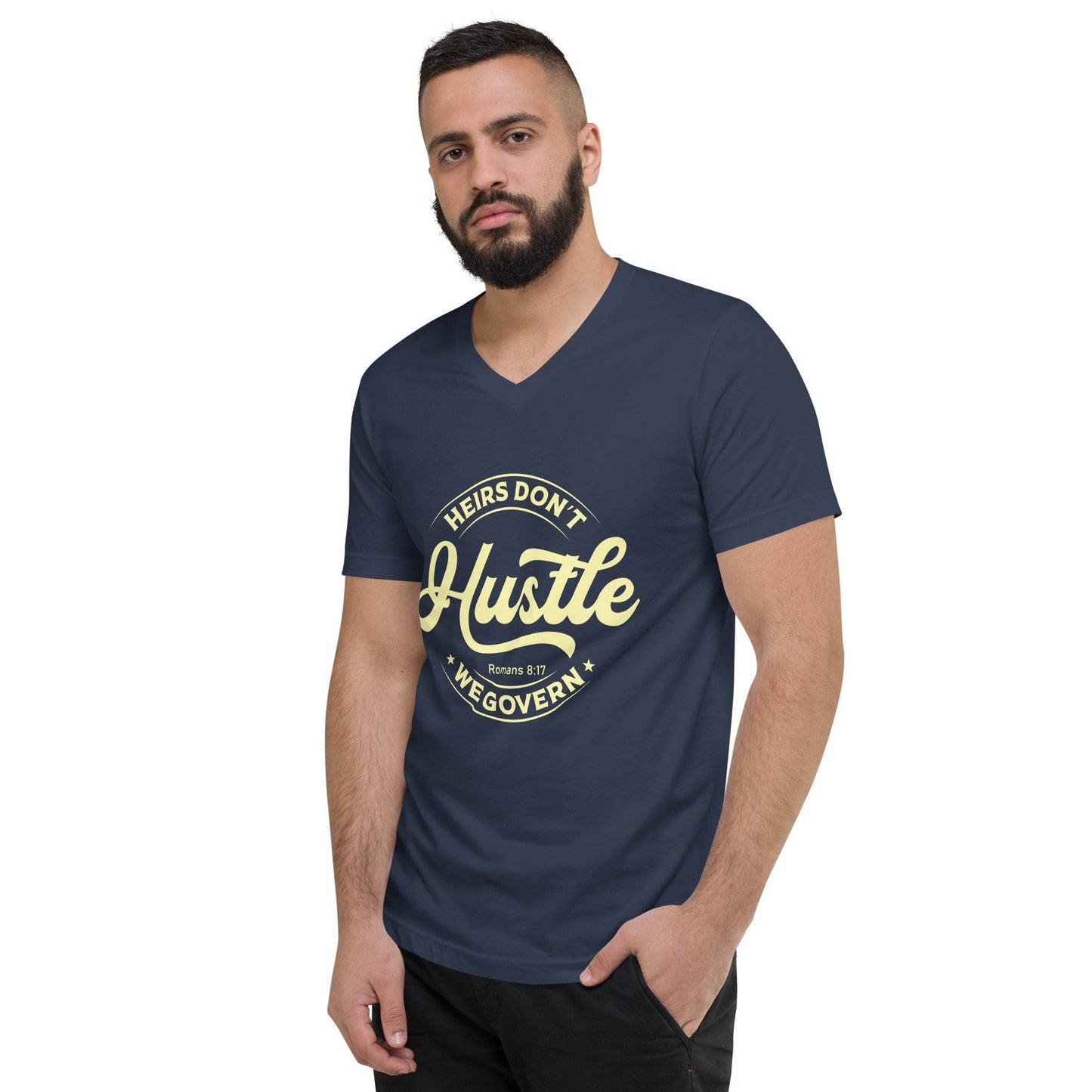 Unisex Short Sleeve V-Neck T-Shirt - Truth is life Style