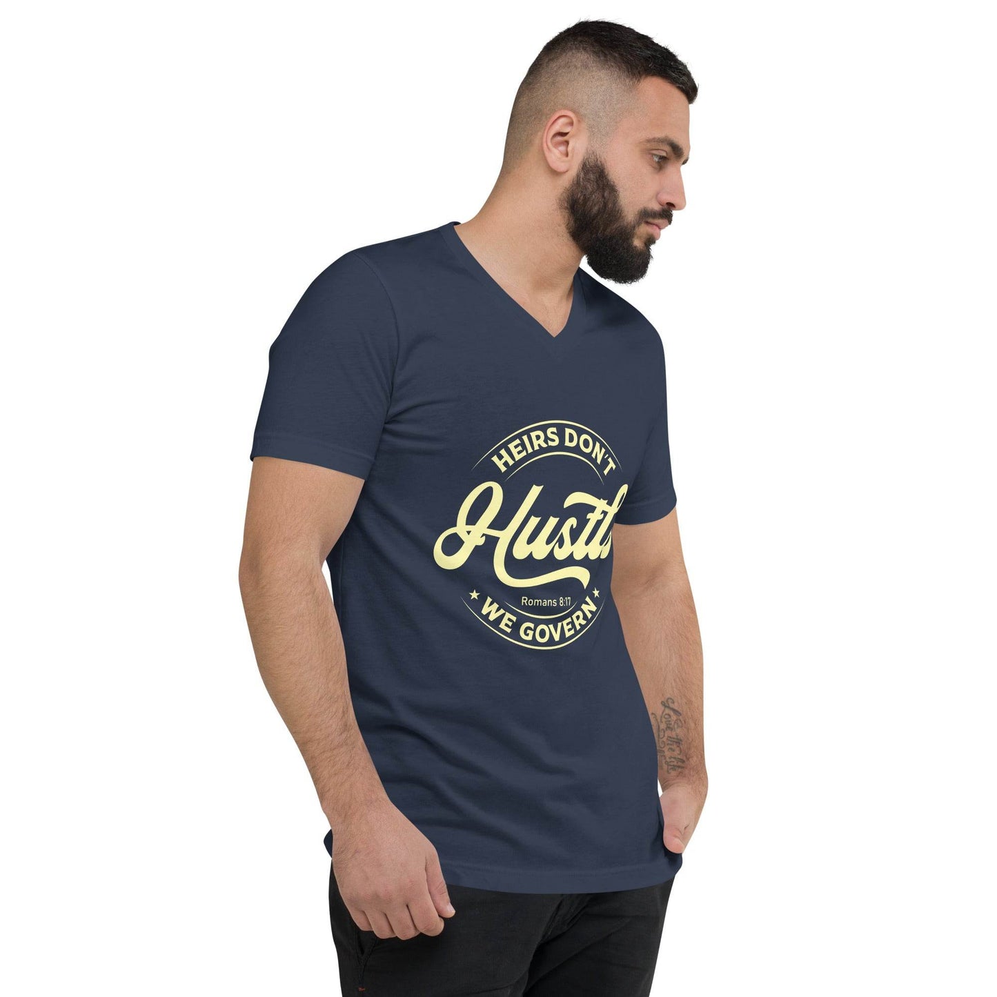 Unisex Short Sleeve V-Neck T-Shirt - Truth is life Style