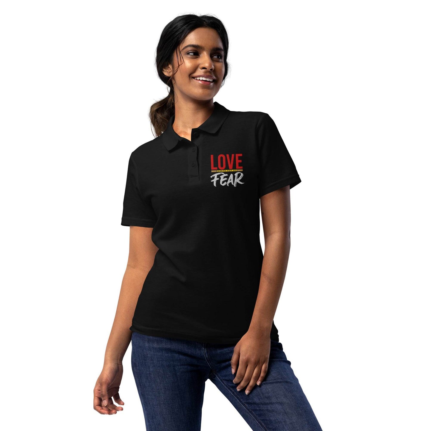 Women’s pique polo shirt - Truth is life Style