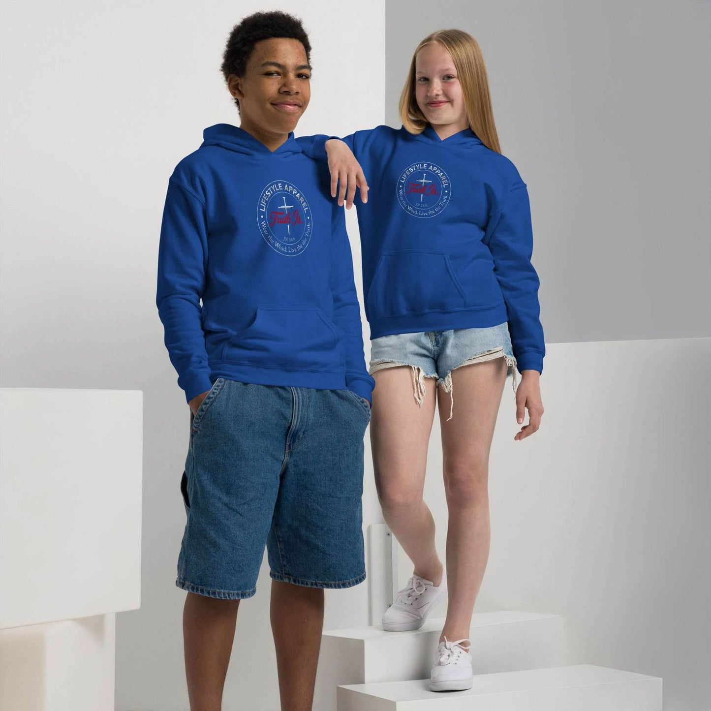 Youth heavy blend hoodie - Truth is life Style