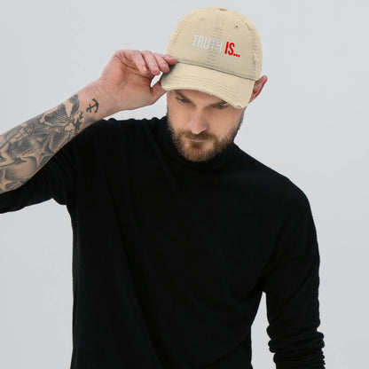 Distressed Dad Hat - Truth is life Style